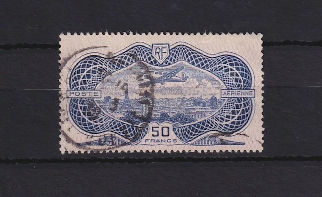 France 1936 - poste aérienne 50f burelé - Yvert PA n°15