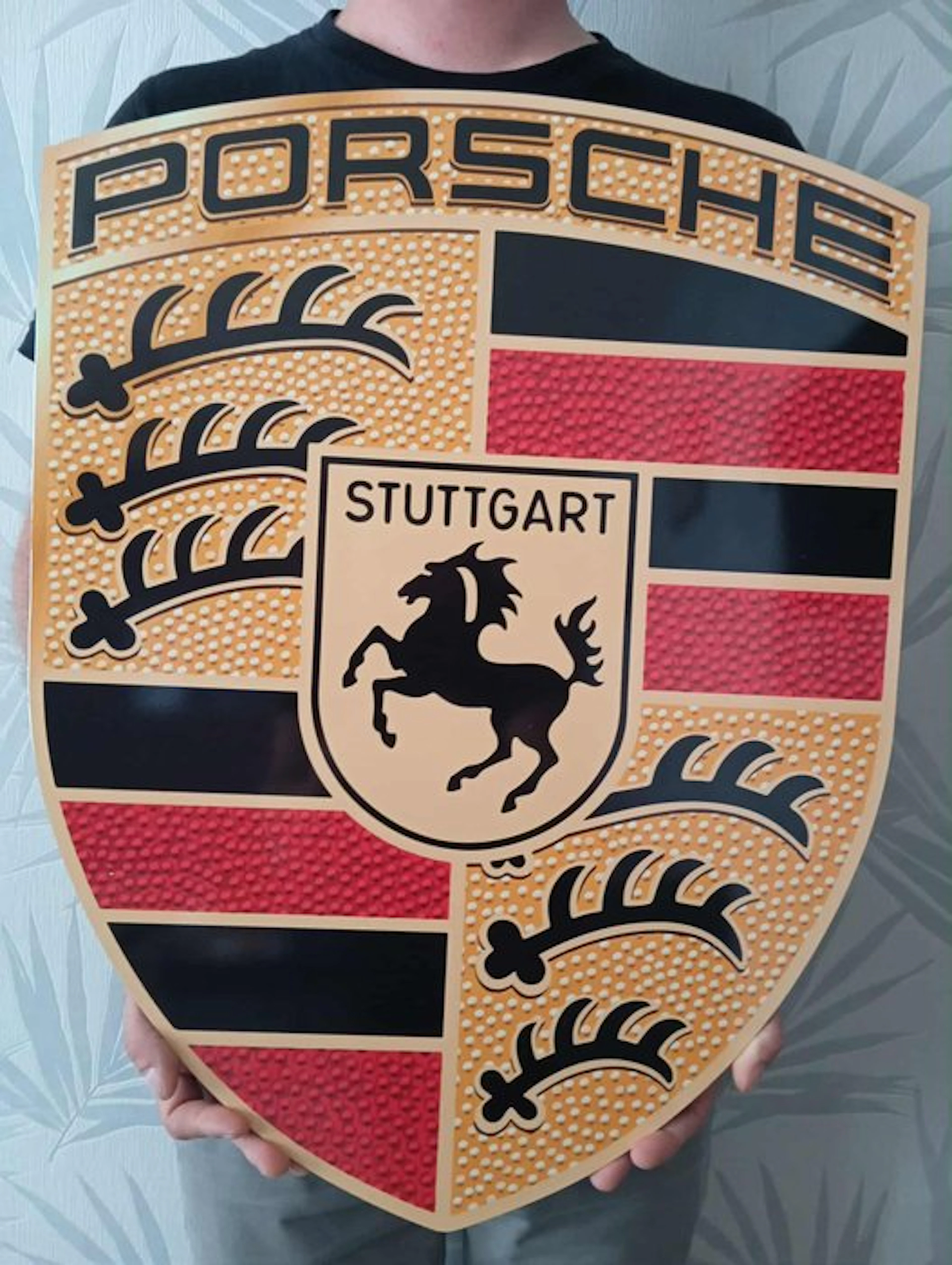 Porsche - Porsche Emblem 46x60cm - Aluminium - Emblem 46x60cm - Sign