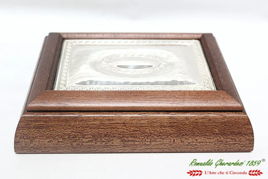 Mida preziosi Argento 925 in legno di rovere naturale - Box - .925 silver
