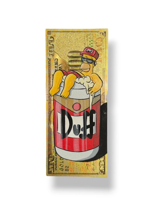 Alan Stefanov (1999) - "Golden Duff" 100$ golden bill - NO Reserve