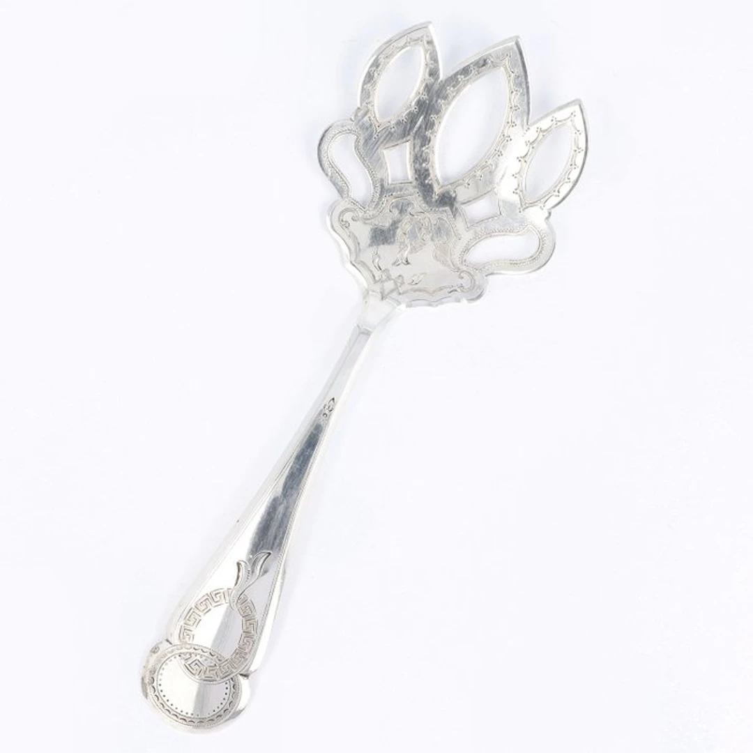 A. Kuijlenburg (1876) - Pasteischep - Cake server - .833 silver - 1850-1900