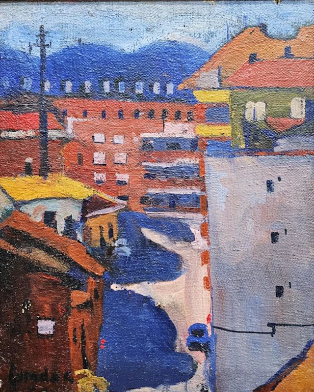 Post Fauvist School (XX) - NO RESERVE - Colorful Urban Landscape