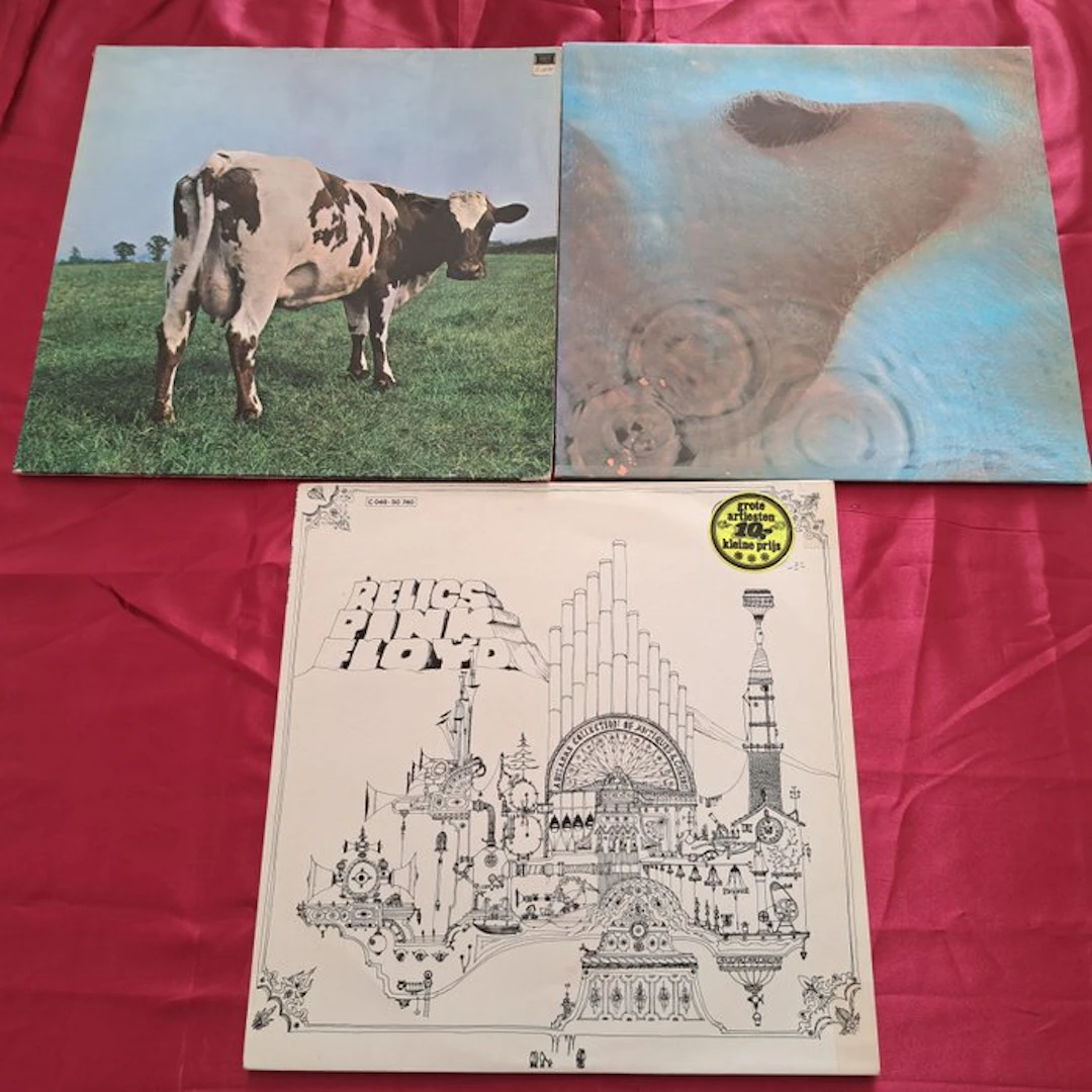 Pink Floyd - 3 Albums - Atom Heart Mother; Meddle; Relics...