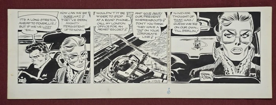 Robbins, Frank - 1 Original comic strip - Johnny Hazzard 5-27-1975