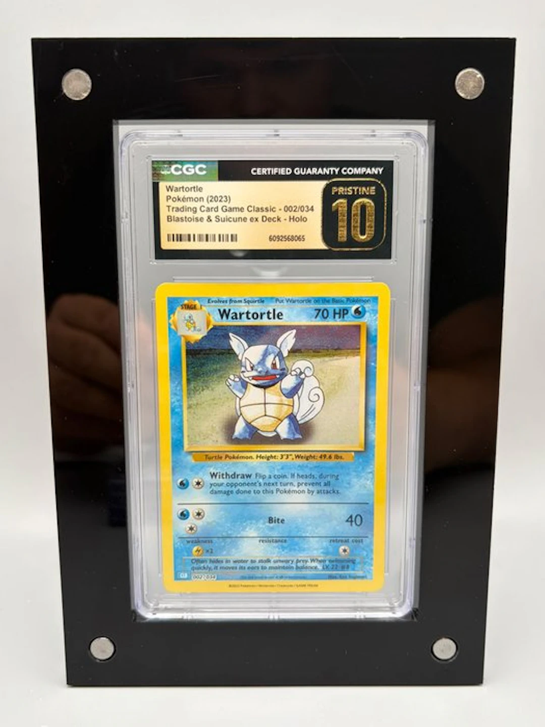 Pokémon Graded card - Wartortle Holo - CGC Pristine 10