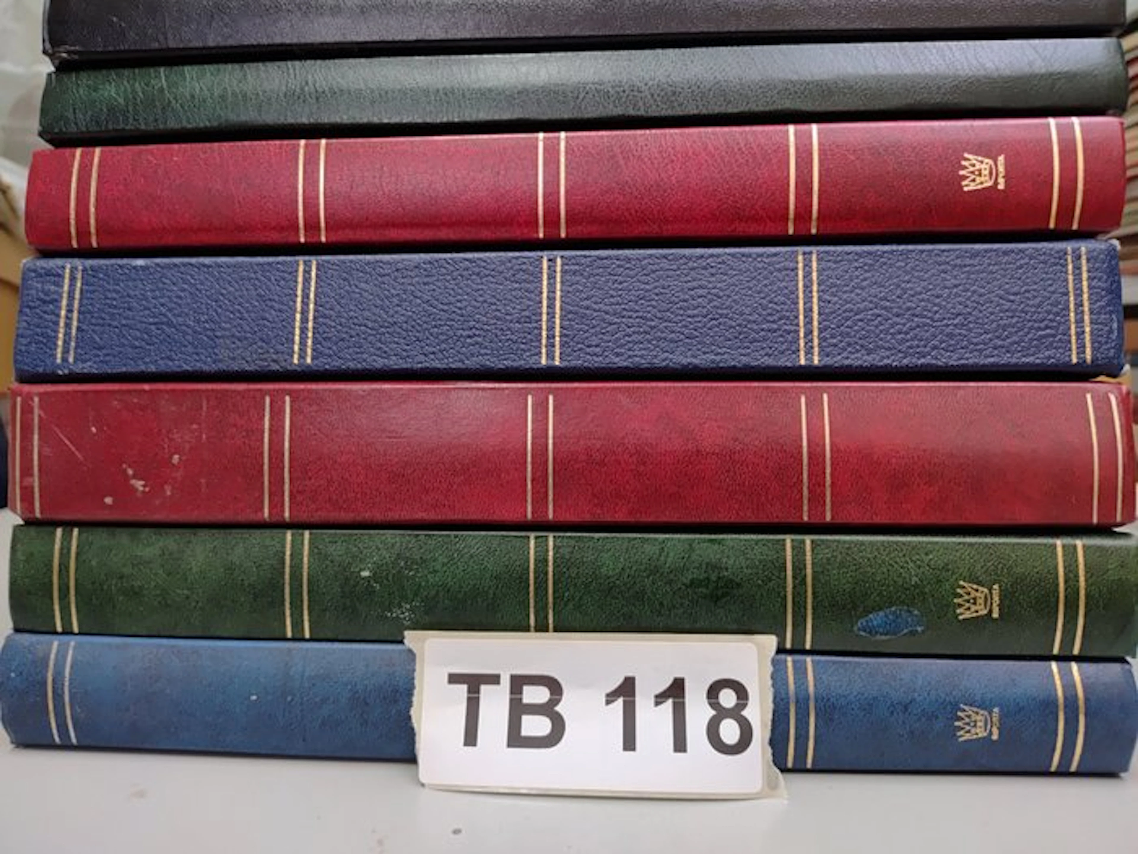 Empty stock books - 7 empty stock books.