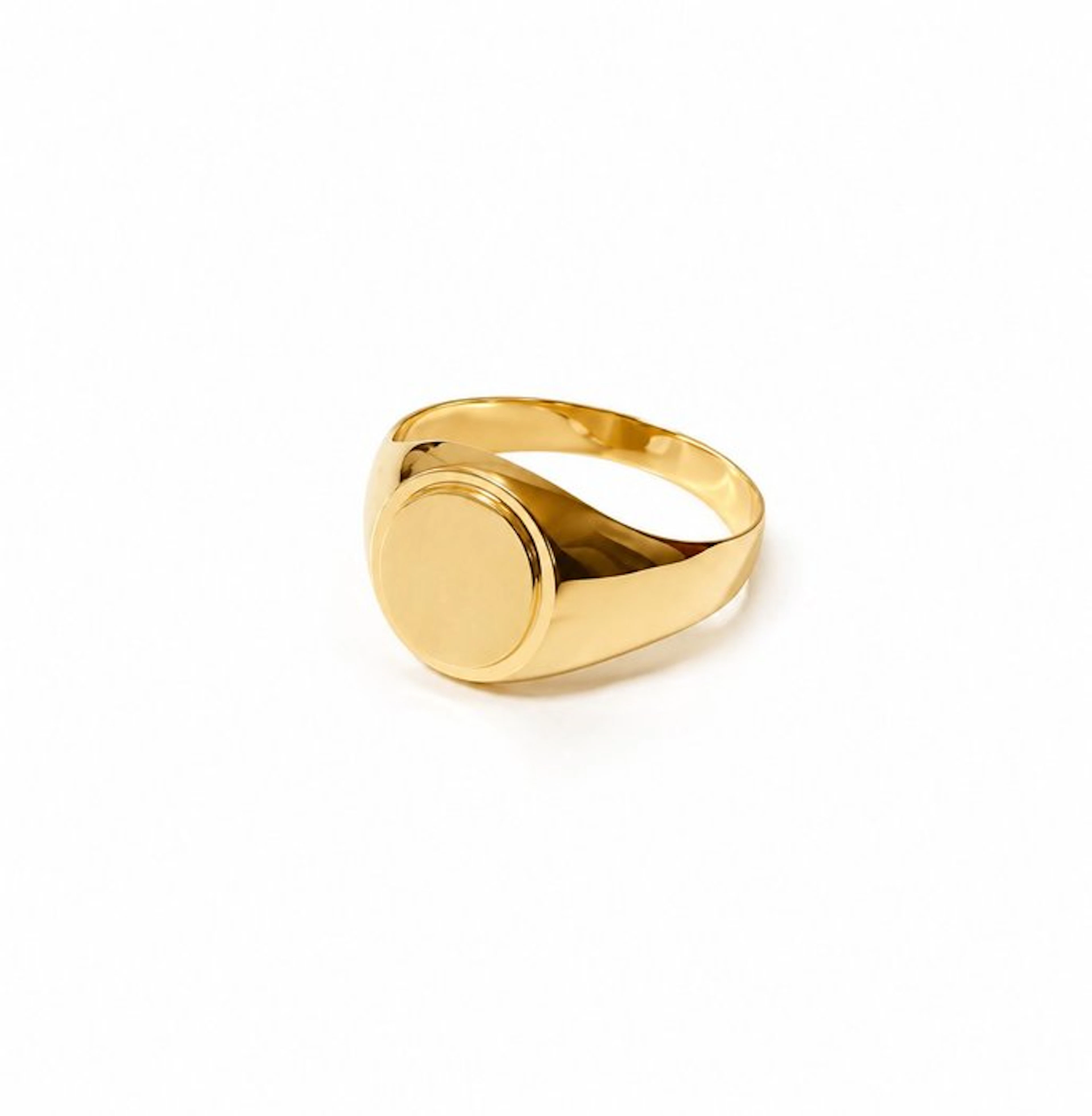 No reserve price - Ring - 18 kt. Yellow gold - Mis 20 1.6/1.7 g Satin