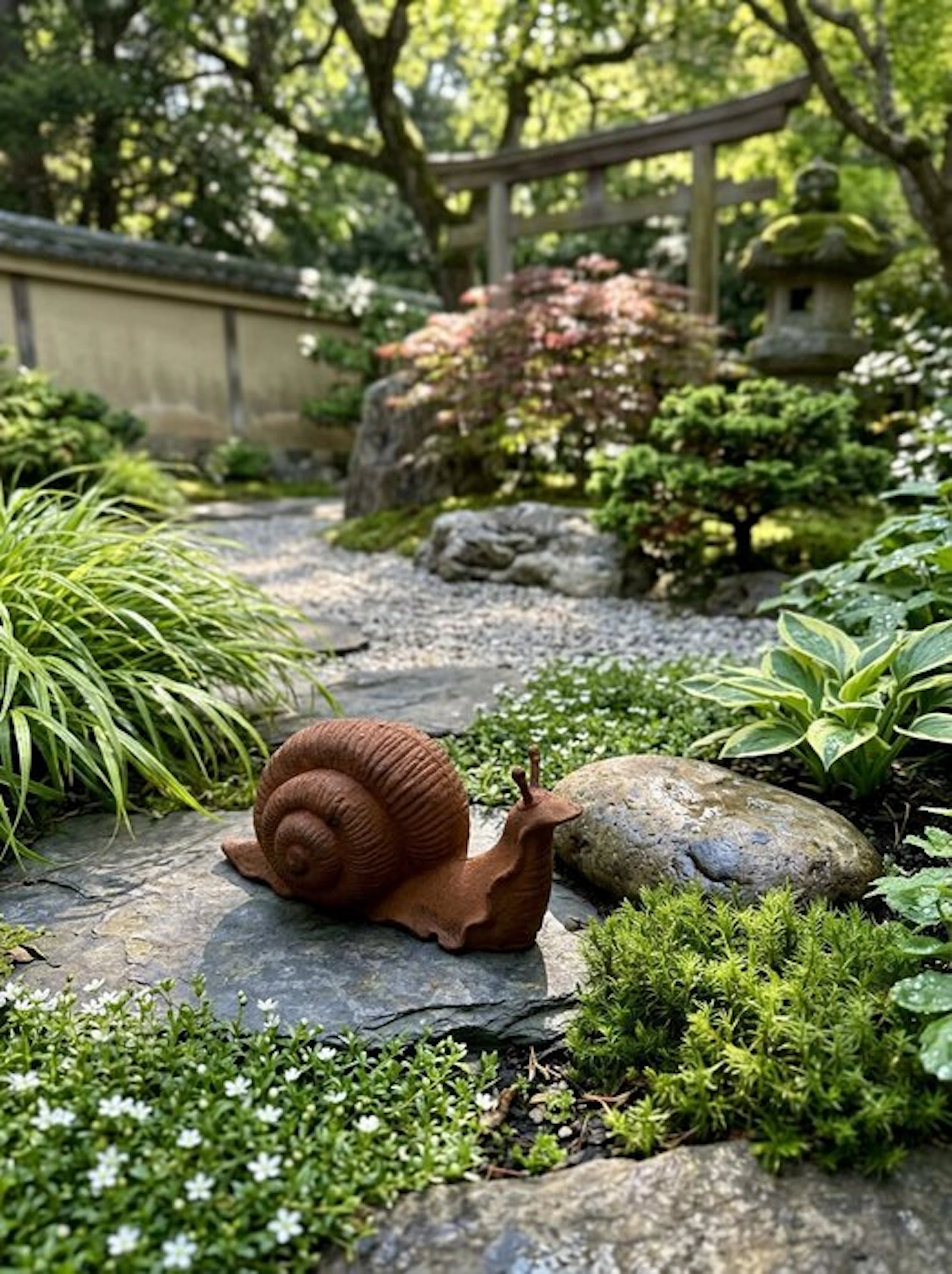 Decorative ornament - Europe - Cast Iron Snail 30 cm