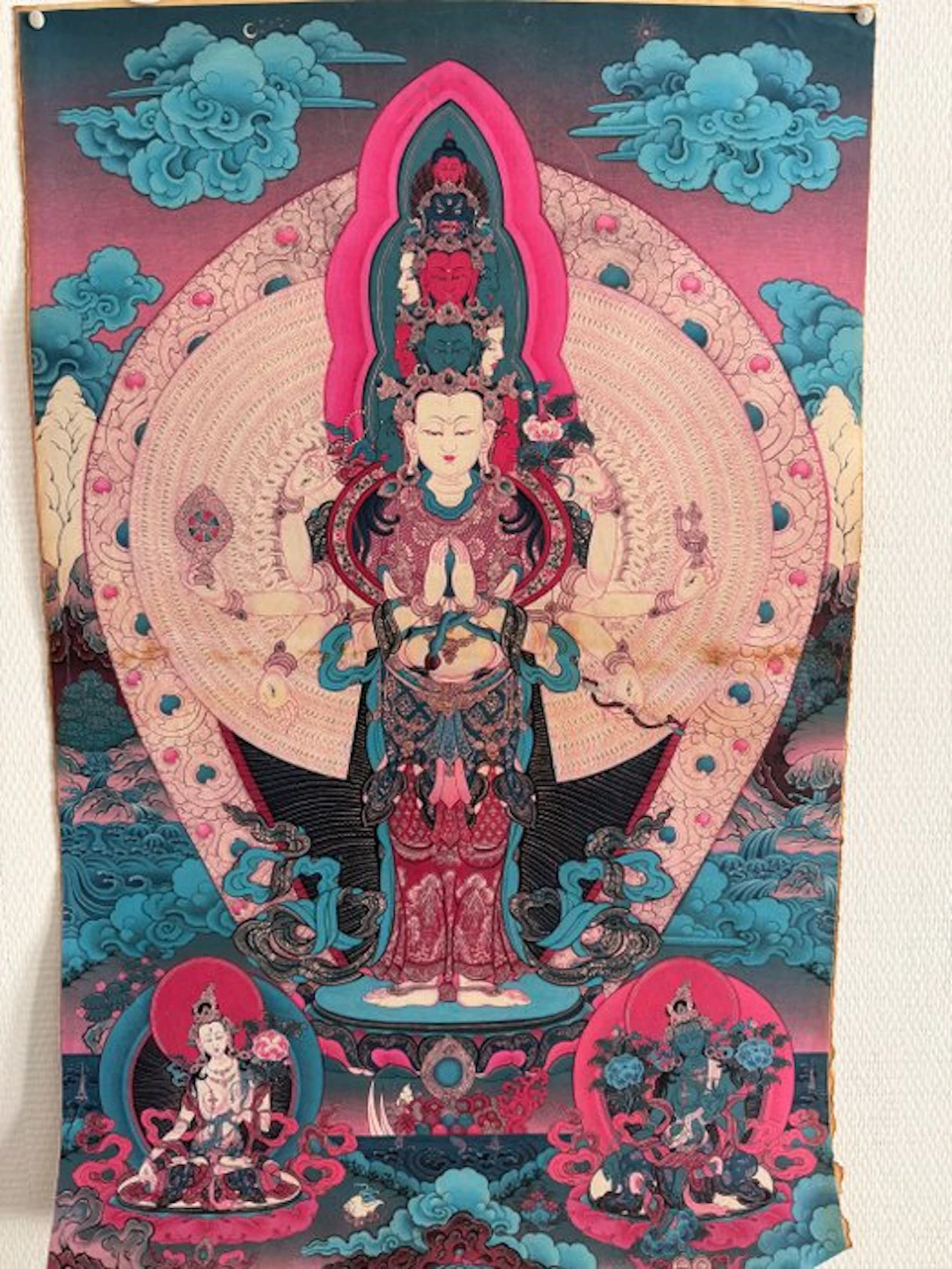 Tibetan thangka – Thousand-armed Avalokiteshvara - Nepal - Late 20th century
