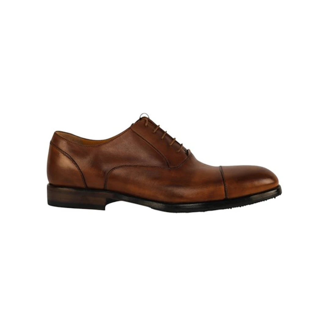 TESTONI - 8 UK - 42 IT - Oxford Shoes Antique Calf...