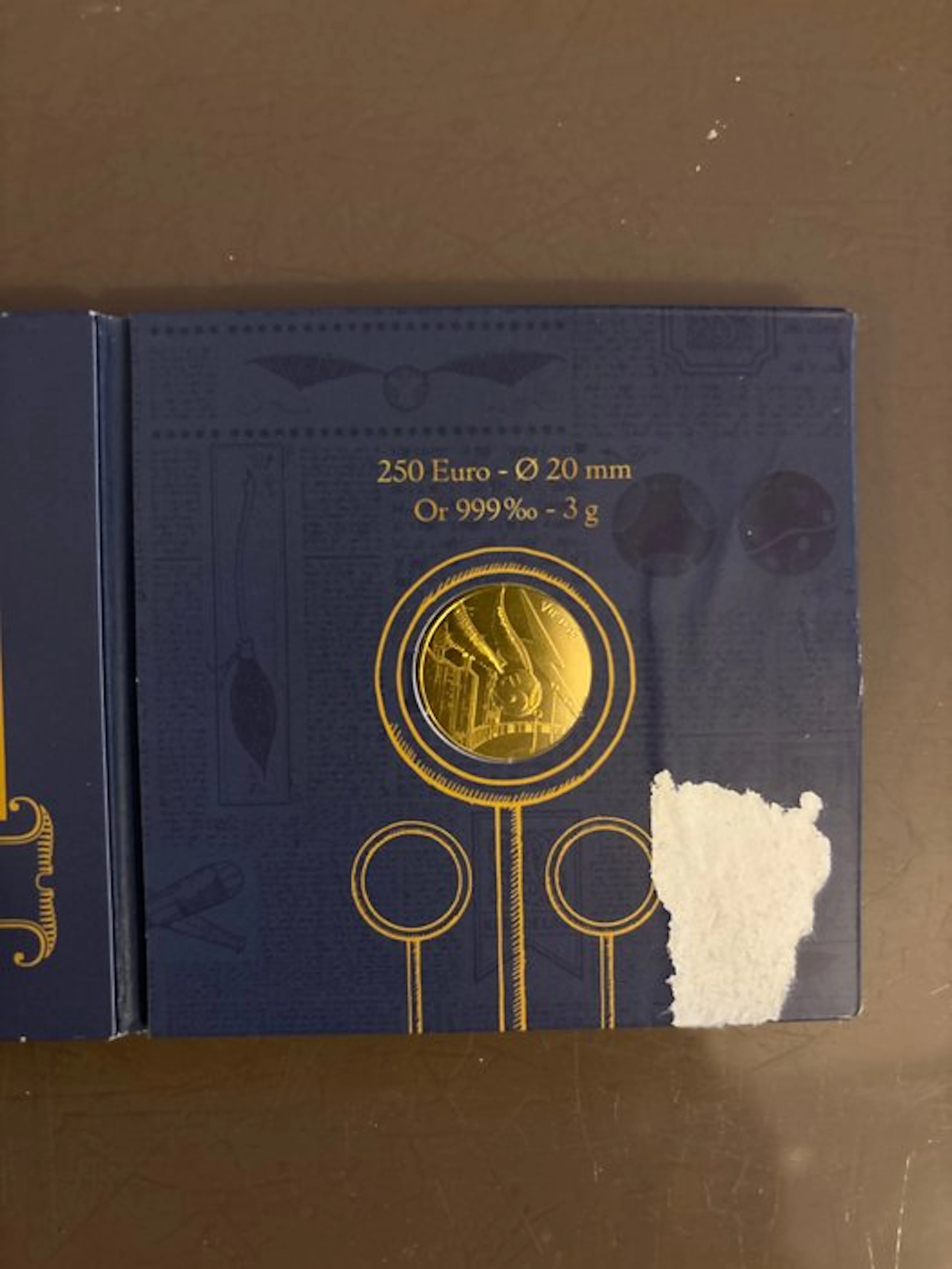 France. 250 Euro 2021 "Harry Potter - Vif d'Or"