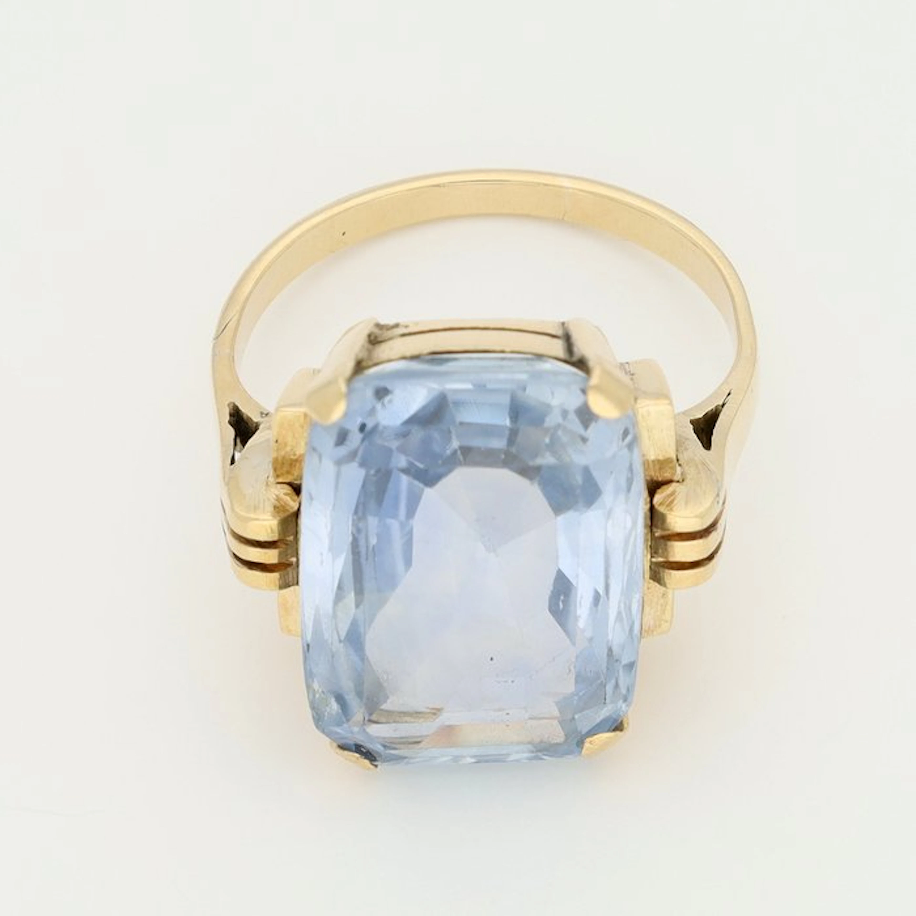 Ring - 18 kt. Yellow gold - Sapphire