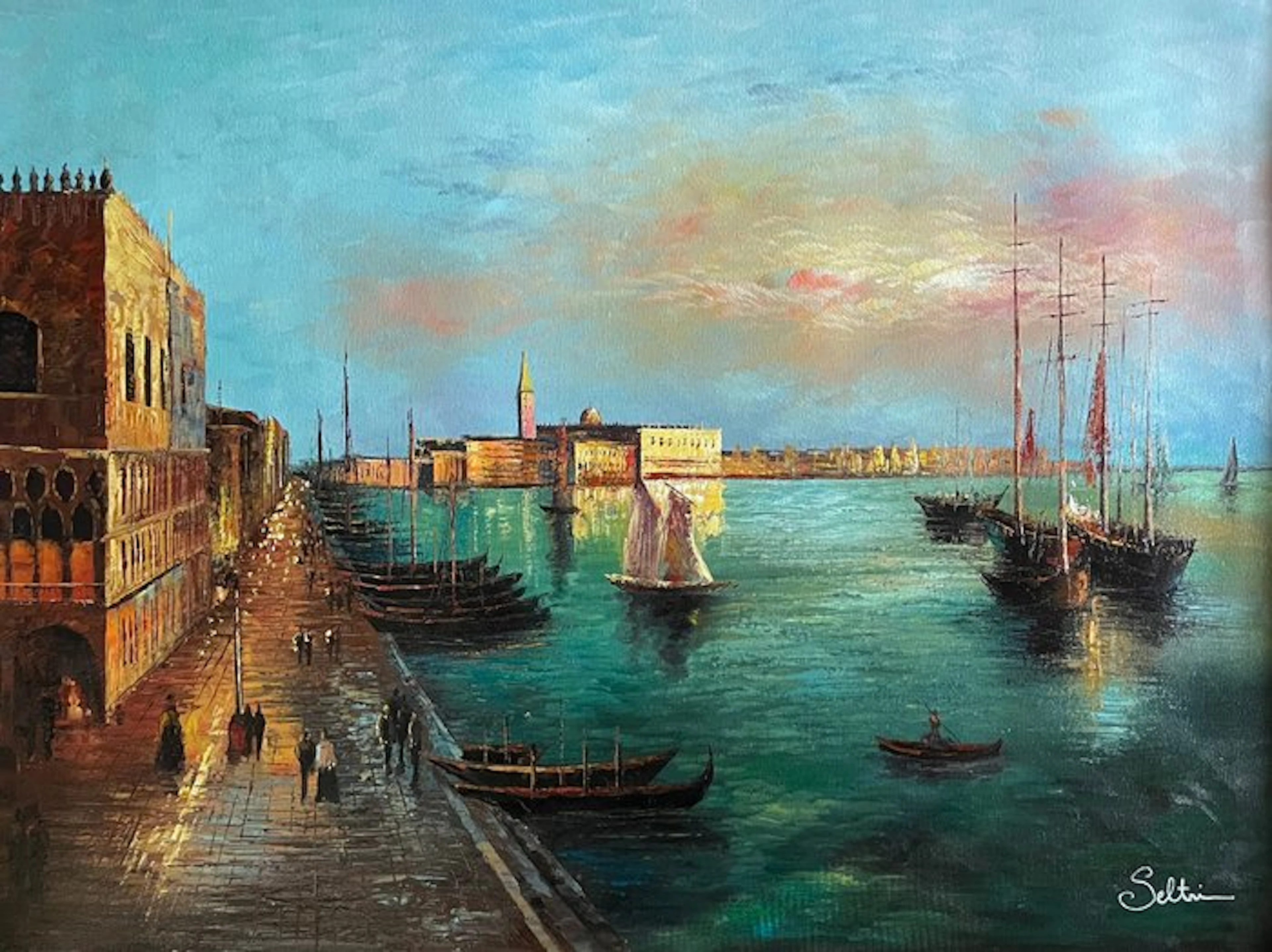 Mauro Seltri (1959) - Gondole e golette