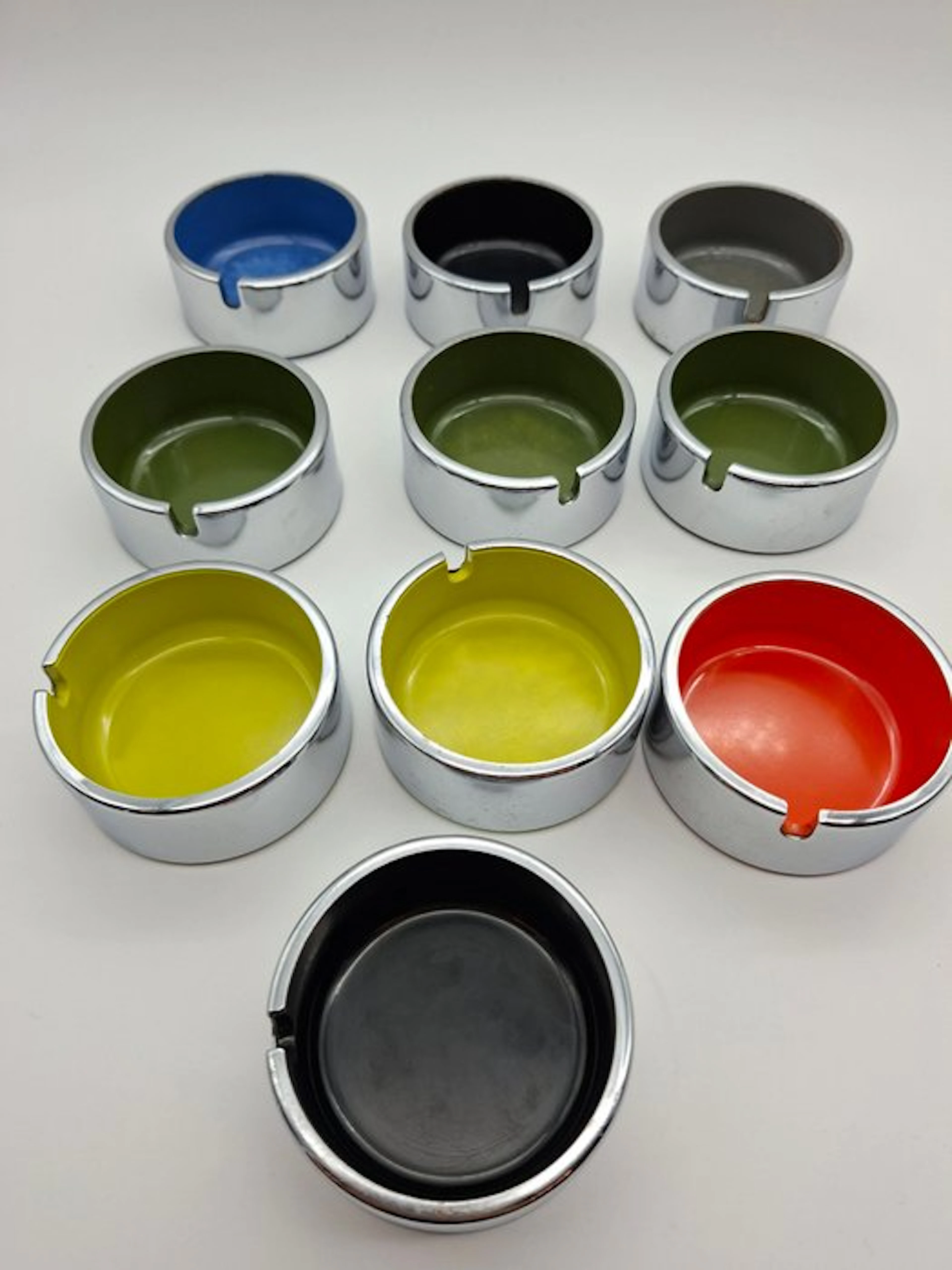 Isamu Kenmochi - Ashtray (10) - Chrome - Space-age