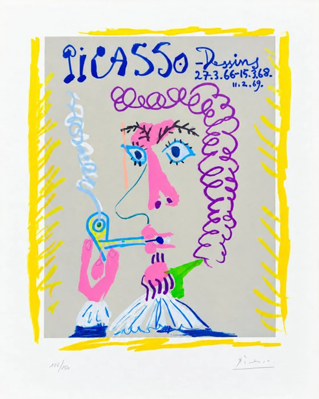 Pablo Picasso (1881-1973) - Dessins 27.3.66–15.3.68, 1969