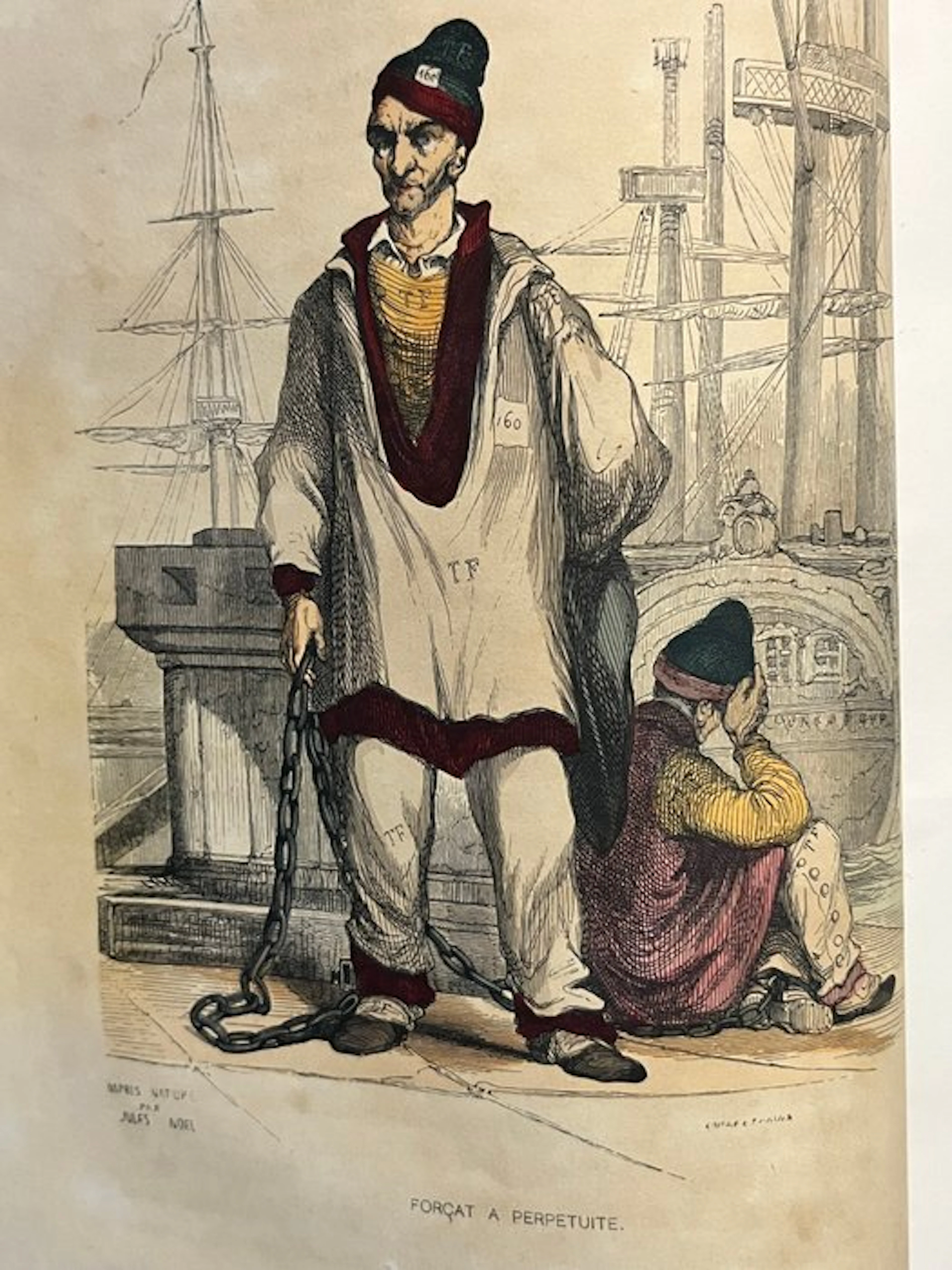 Maurice Alhoy; illustrations attribuées - Les Bagnes...