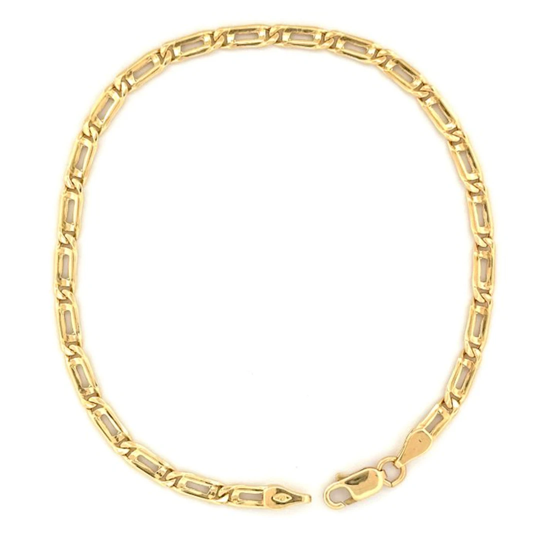 Bracelet - 18 kt. Yellow gold - Tiger's eye