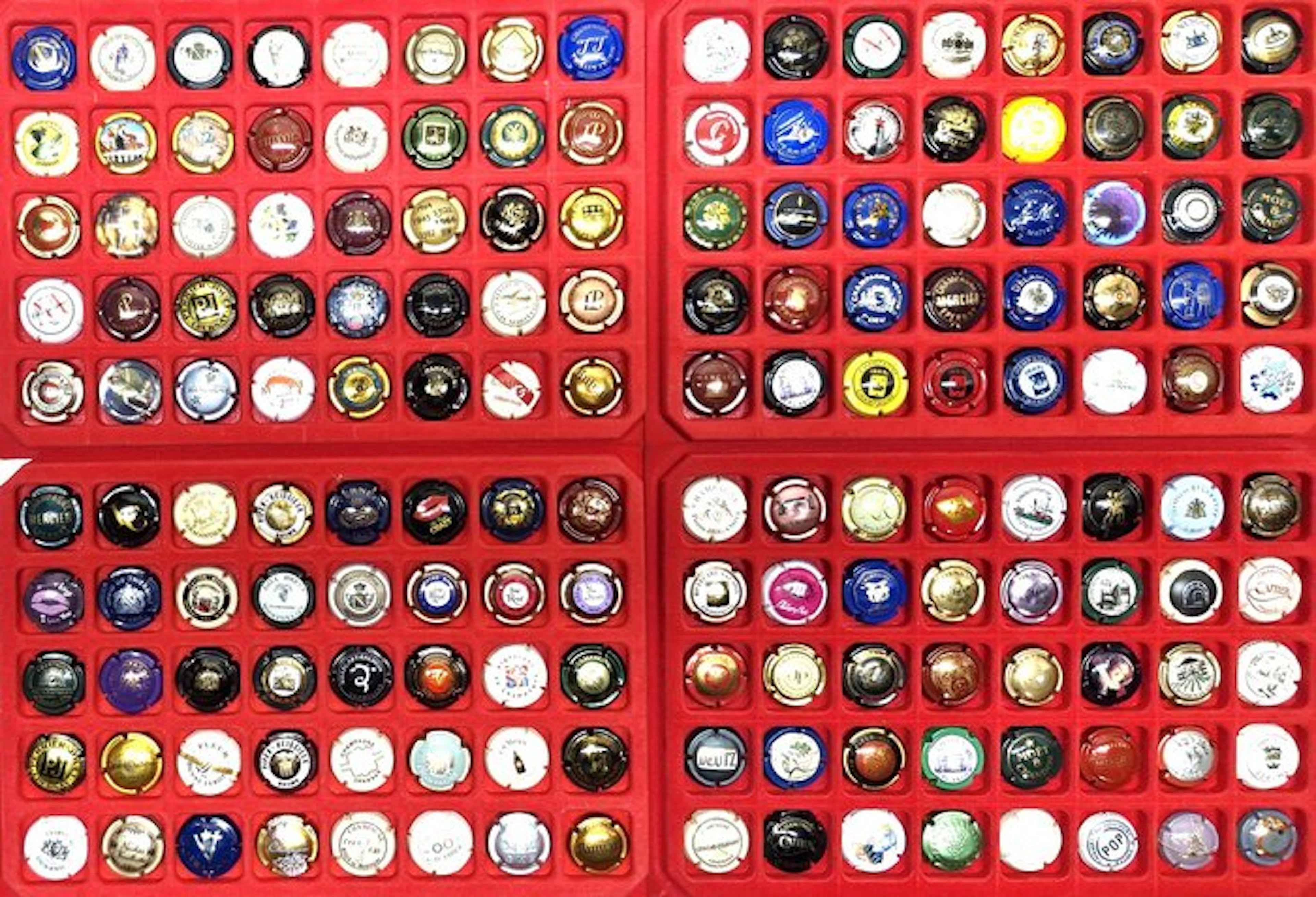 Champagne capsule collection - Large lot of Champagne capsules