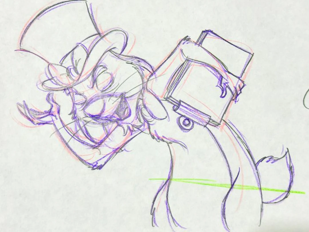 Walt Disney - Original animation drawing of Rabbit (42 x...