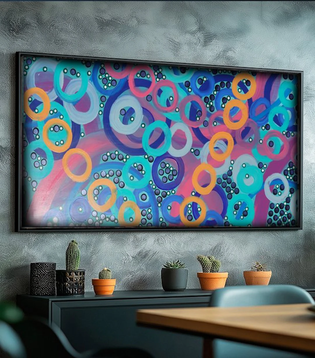 Ksavera - Abstract A1405 - painting on XXL canvas 210cm