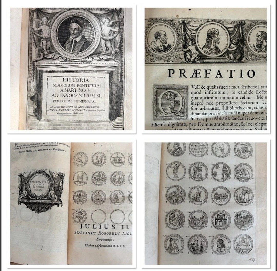 Claude du Molinet - Historia Summorum Pontificum (…) per Eorum Numismata - 1679