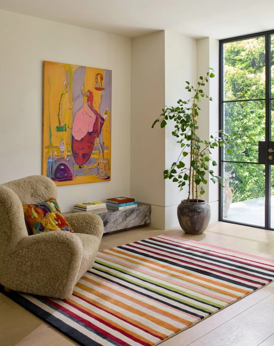 Brink en Campman - Harlequin - Calla pomegranate/ clem - Rug - 200 cm - 140 cm