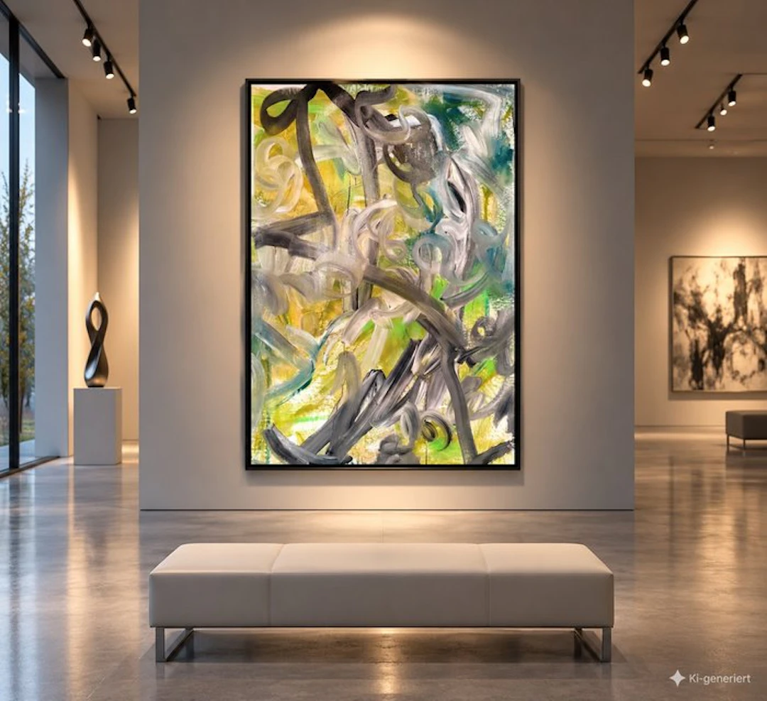 Timo Wedell - Vibrant Confluence - XXL - Abstract Klein
