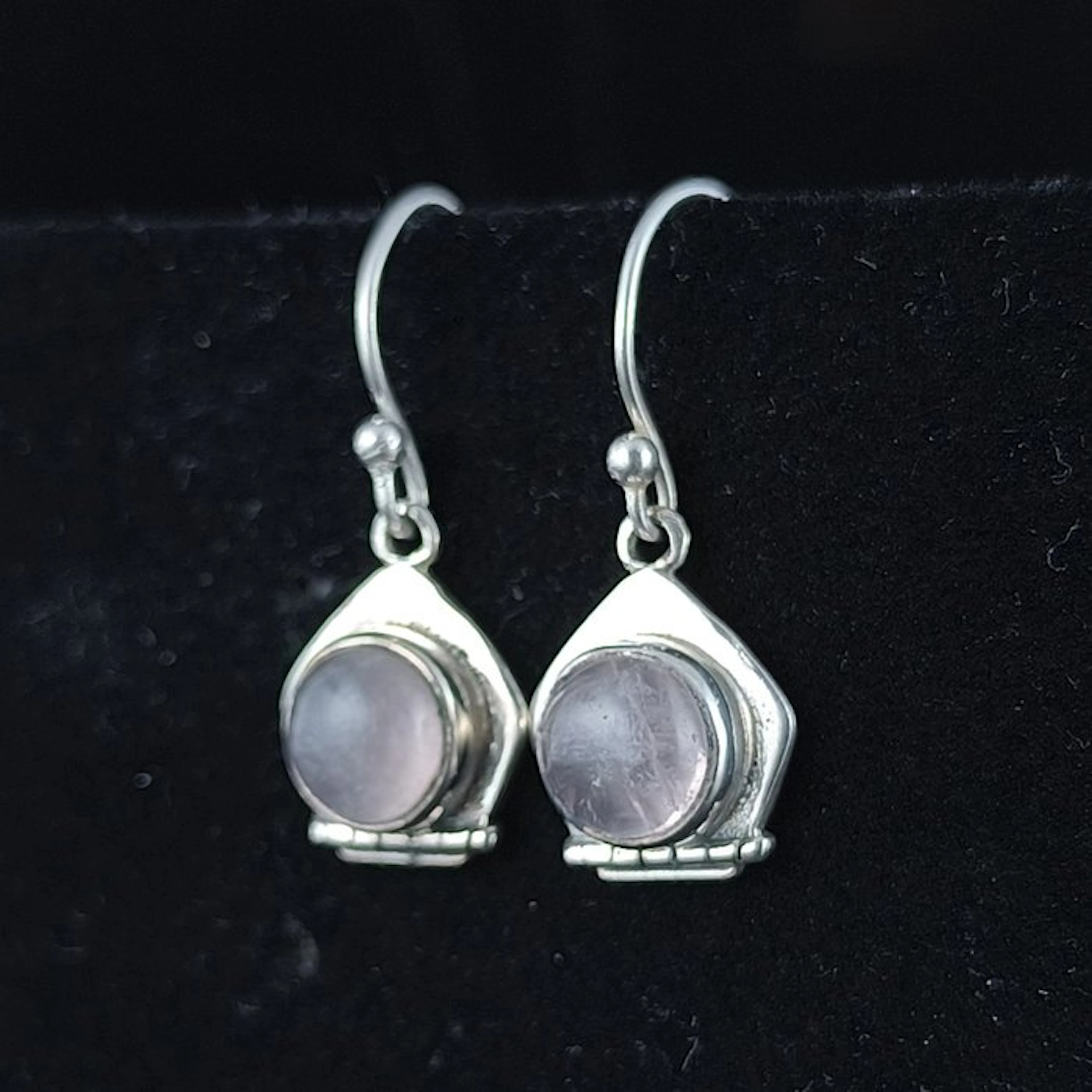 Quartz - Silver - Earrings - Rosa Sterling Silver