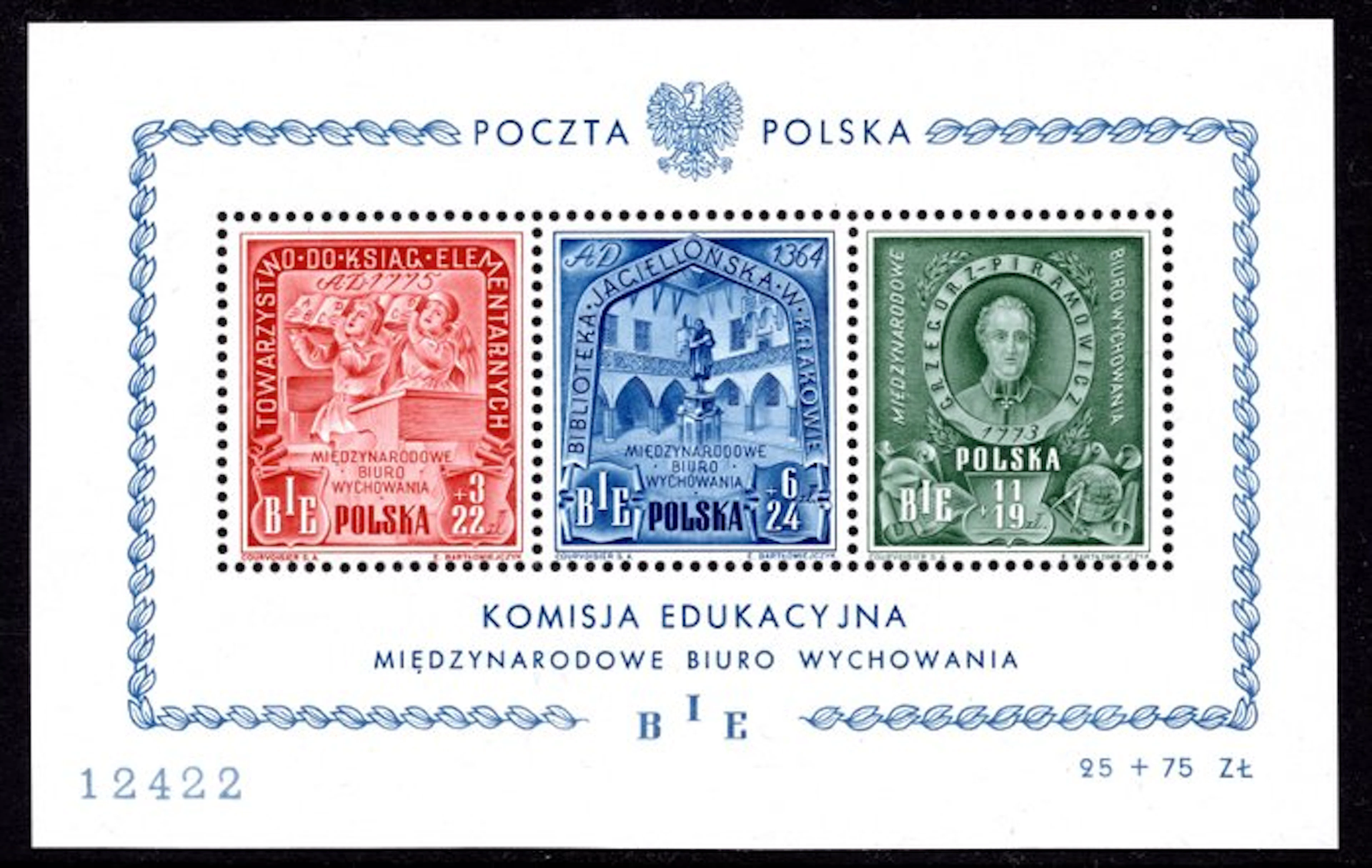 Poland 1946 - "B I E block" - no minimum price - Free...