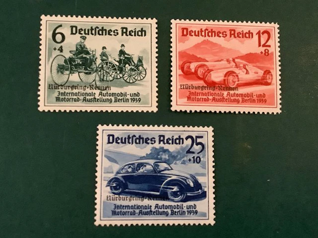 German Empire 1939 - Nuremberg - Races - MNH - Michel 695/697