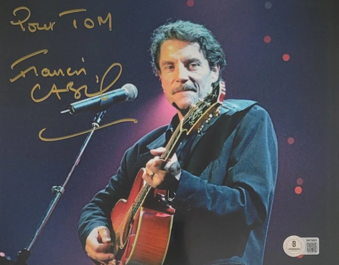 Francis Cabrel - Autograph, Photo with Beckett COA