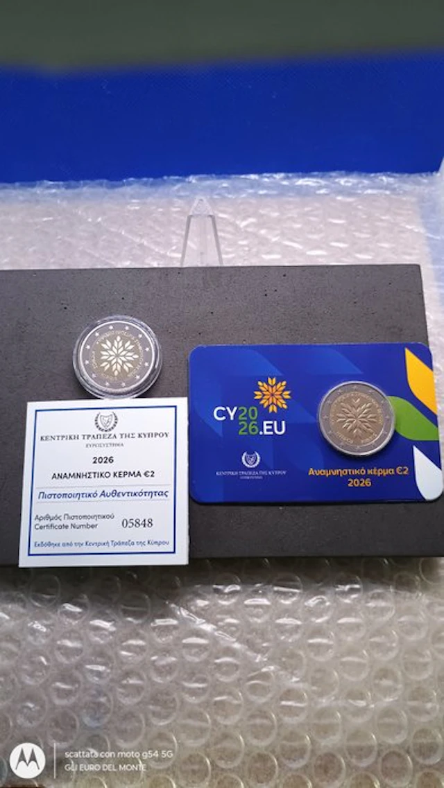 Cyprus. 2 Euro 2026 "Presidency of the Council of UE" (2...