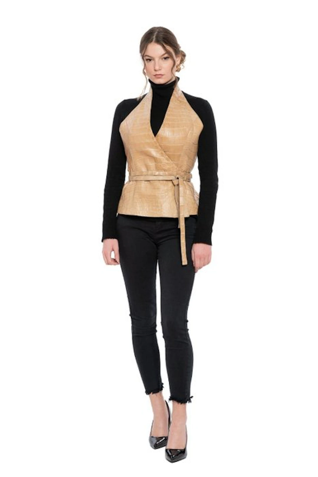 BILANCIONI - 40 IT / 4 US - Beige Woman Real Crocodile...