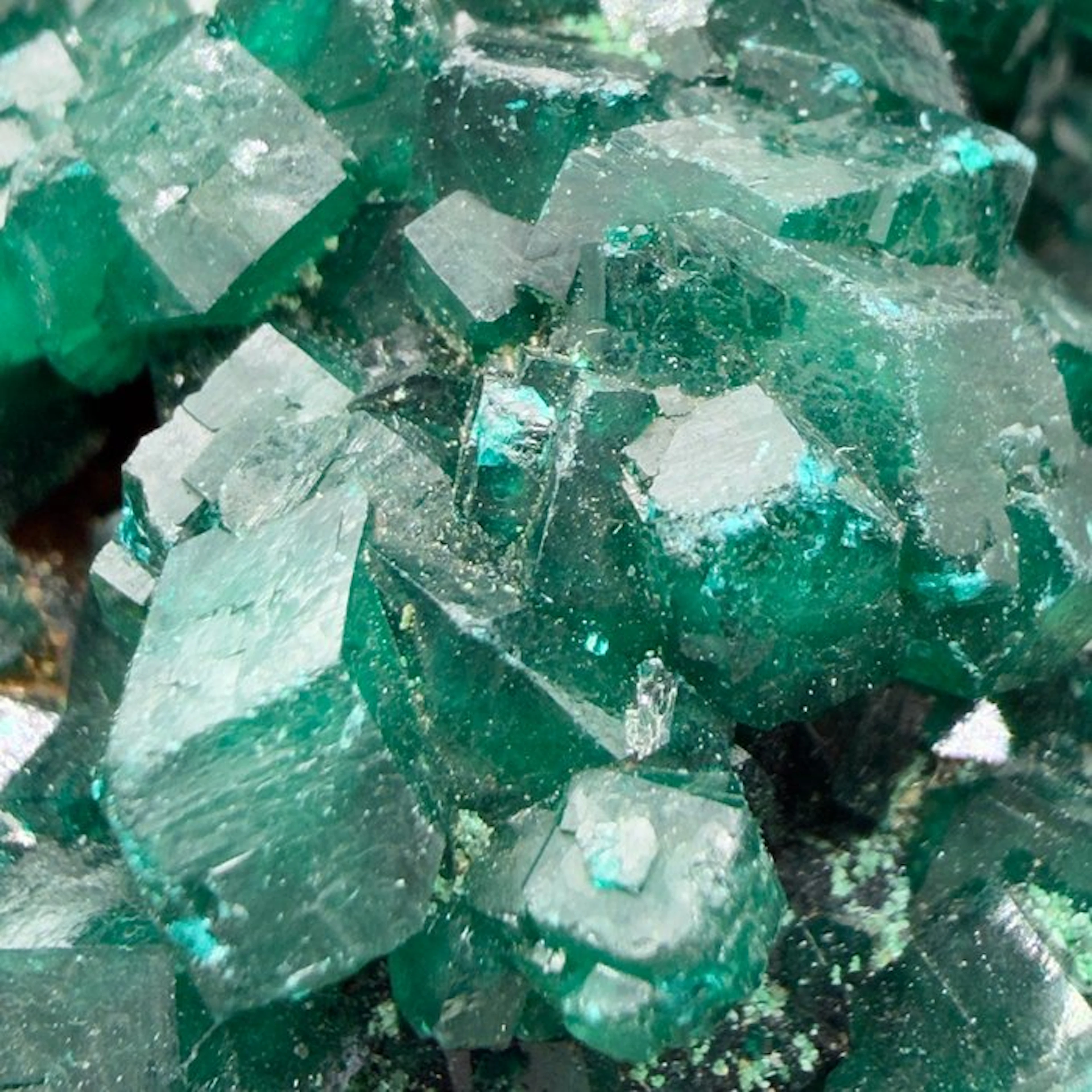 Dioptase Rough - Height: 7 cm - Width: 6 cm- 162 g - (1)
