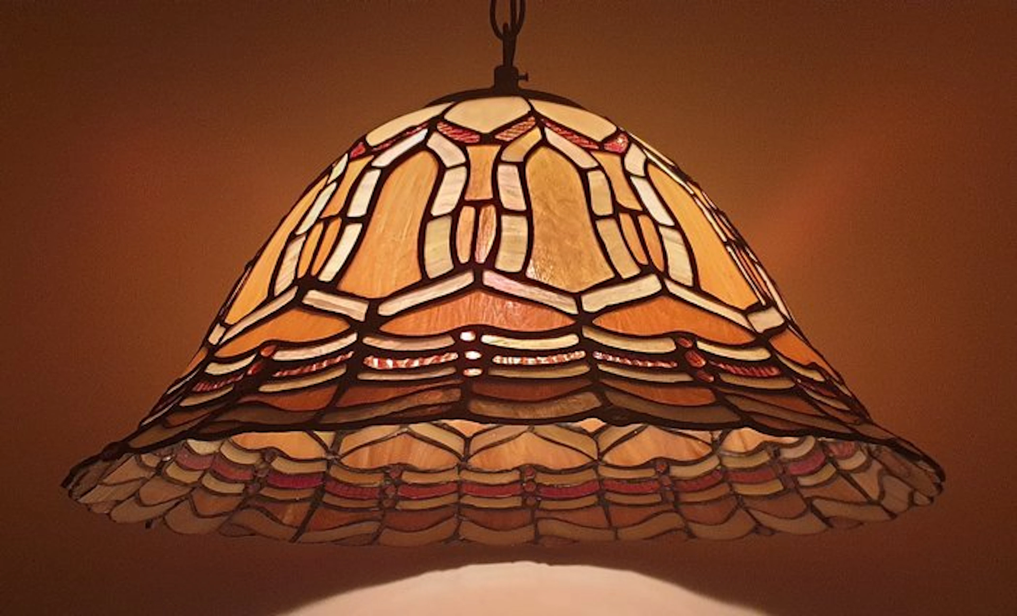 Massive - Lamp - Stained glass - Tiffany style large 42 cm