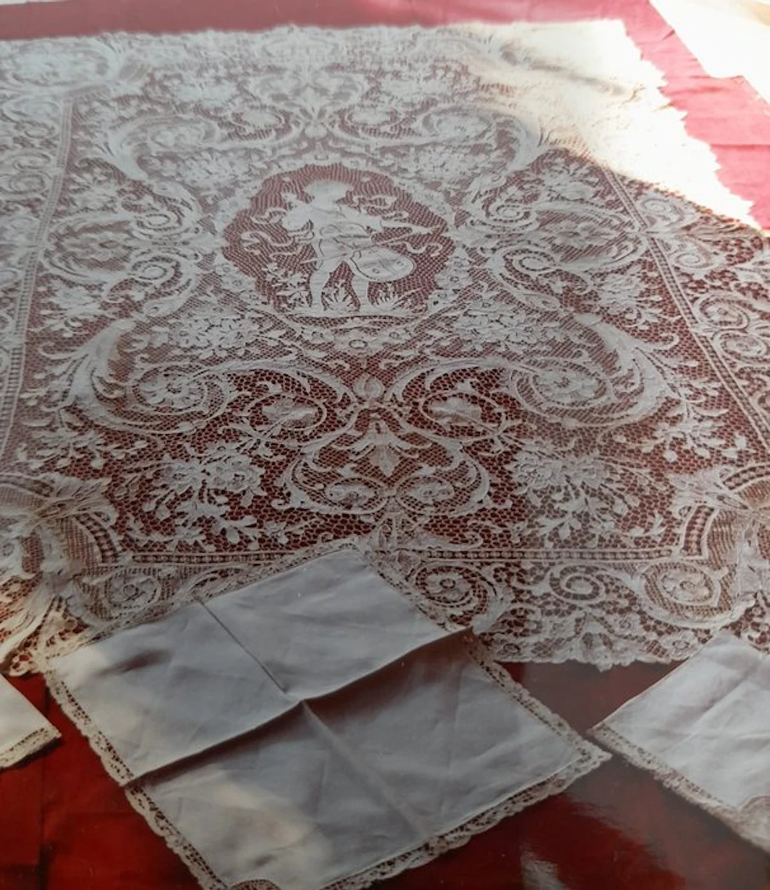 Decorative ornament - Venice Point - Italy - Point Venise tablecloth