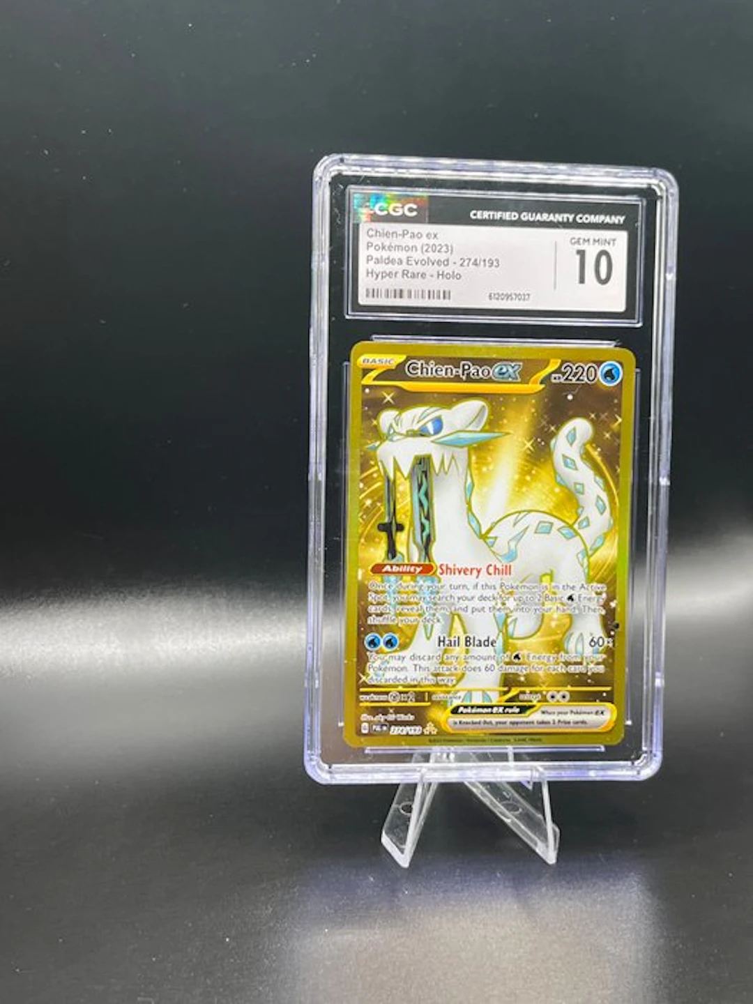 Pokémon - 1 Graded card - Chien-Pao ex 274/193 Secret...