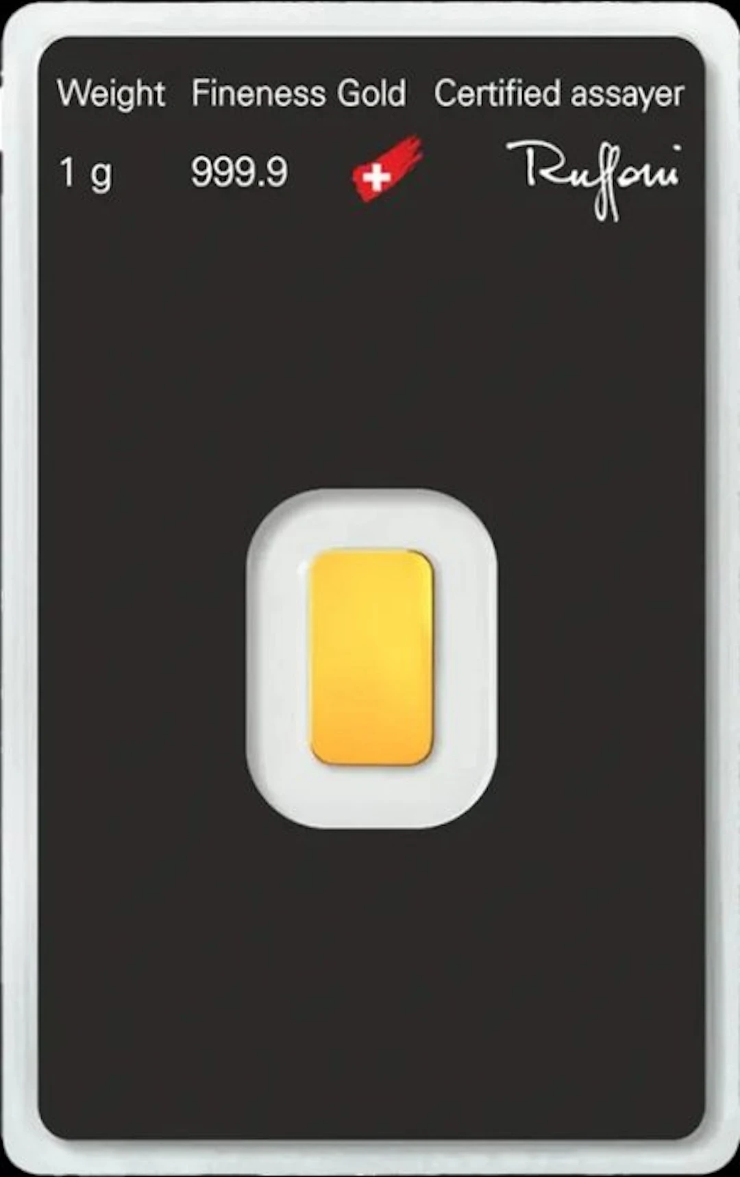 1 gram - Gold .999 - Argor-Heraeus