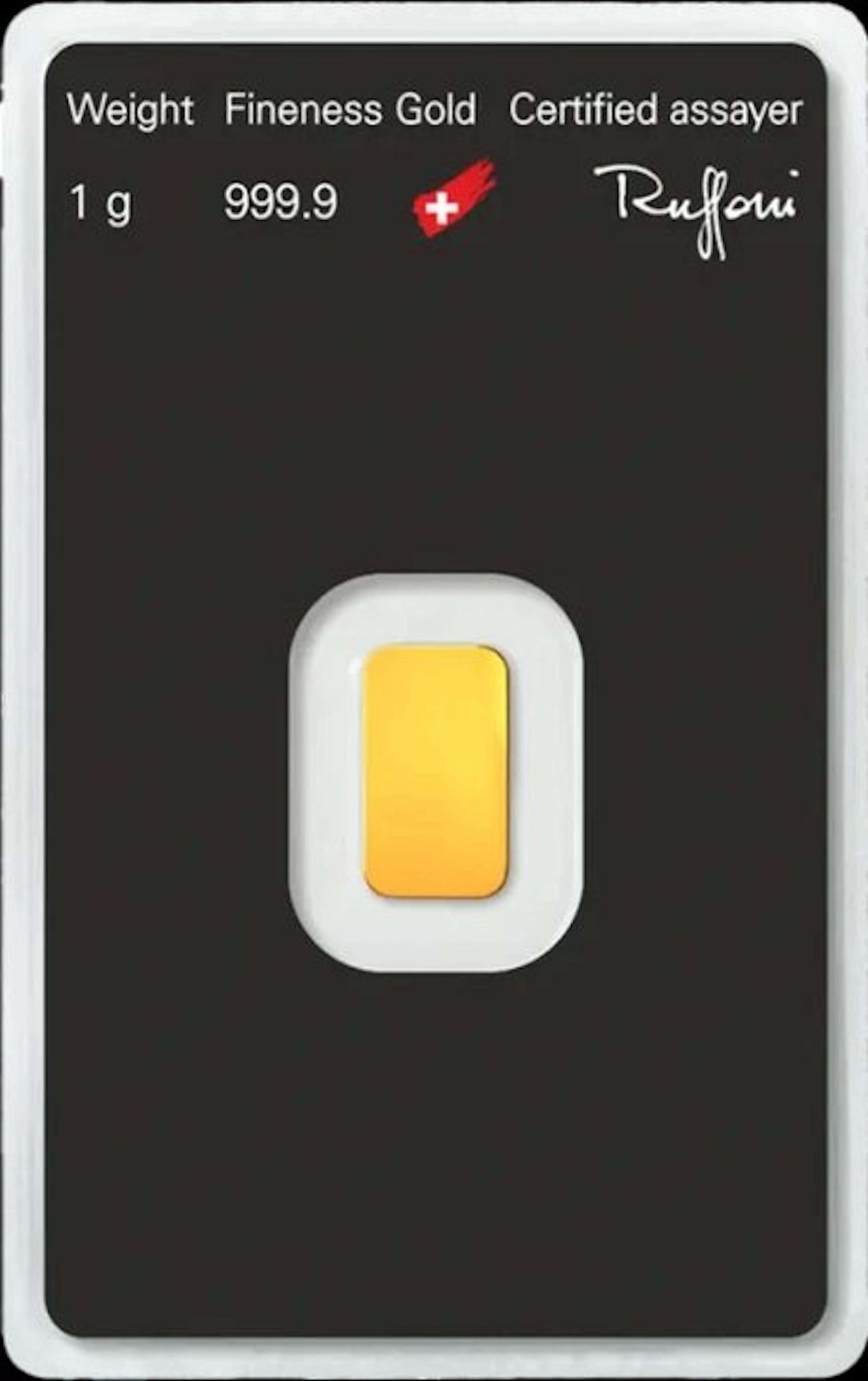 1 gram - Gold .999 - Argor-Heraeus