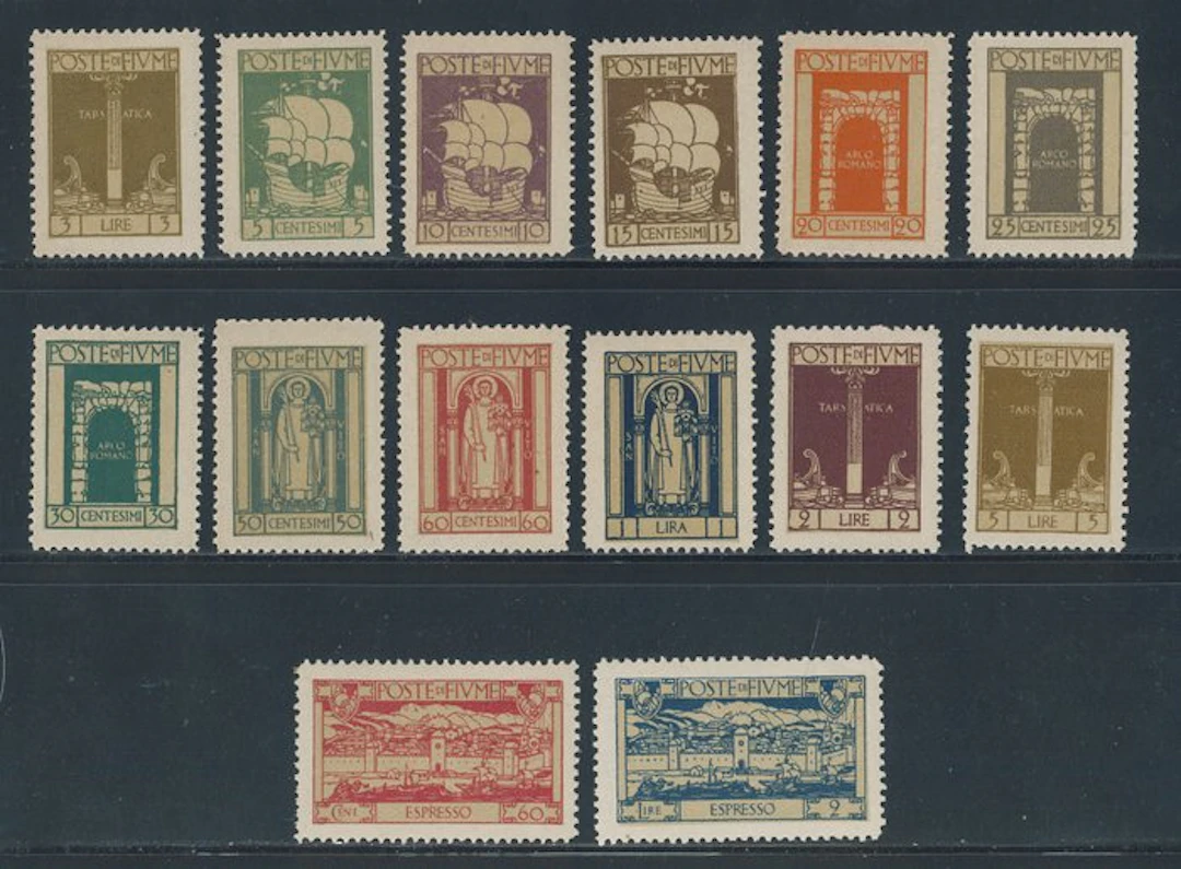 Fiume - San Vito, complete series no. 190/201 + exp.
