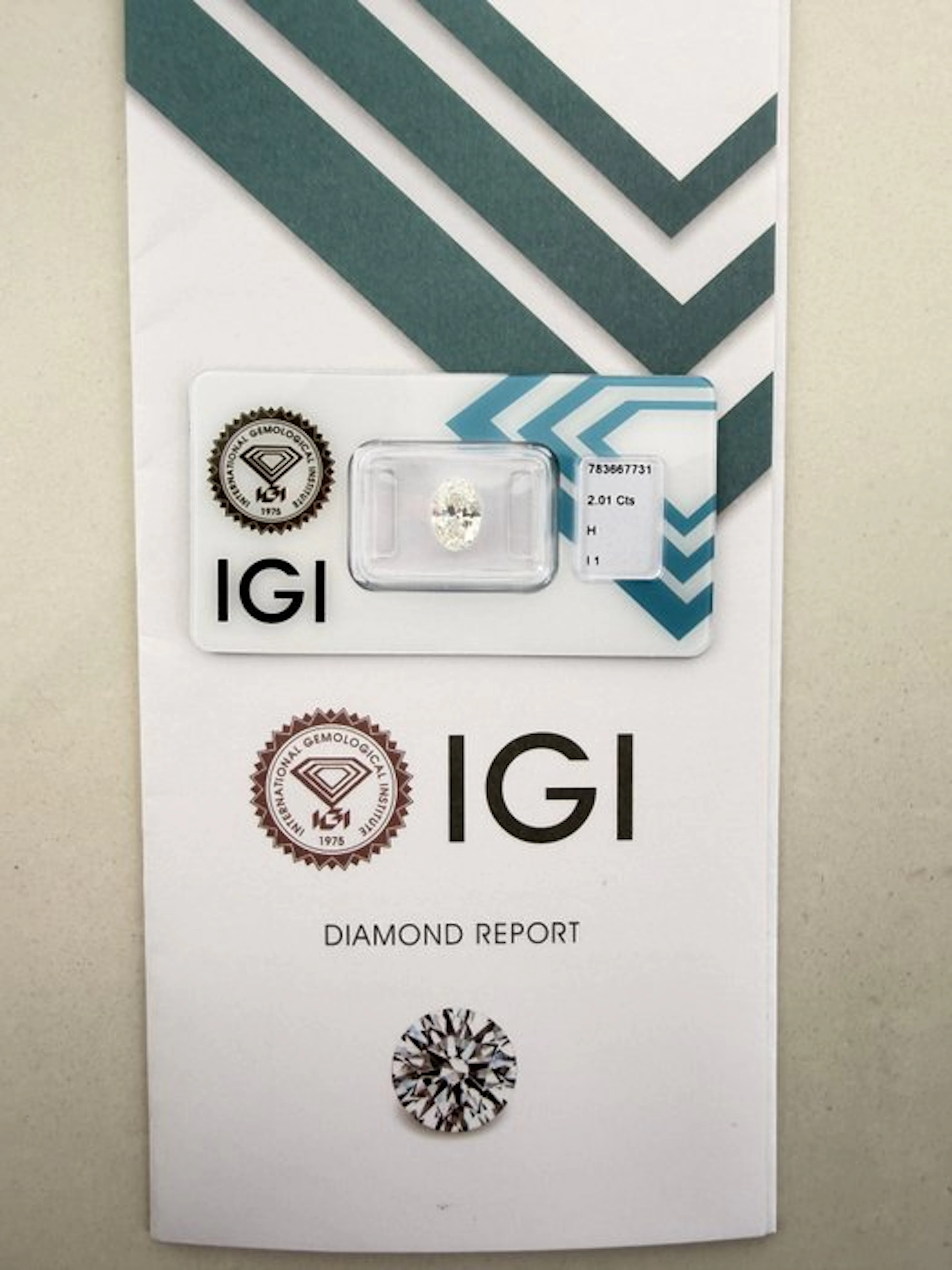 No reserve price - 1 pcs Diamond (Natural) - 2.01 ct...
