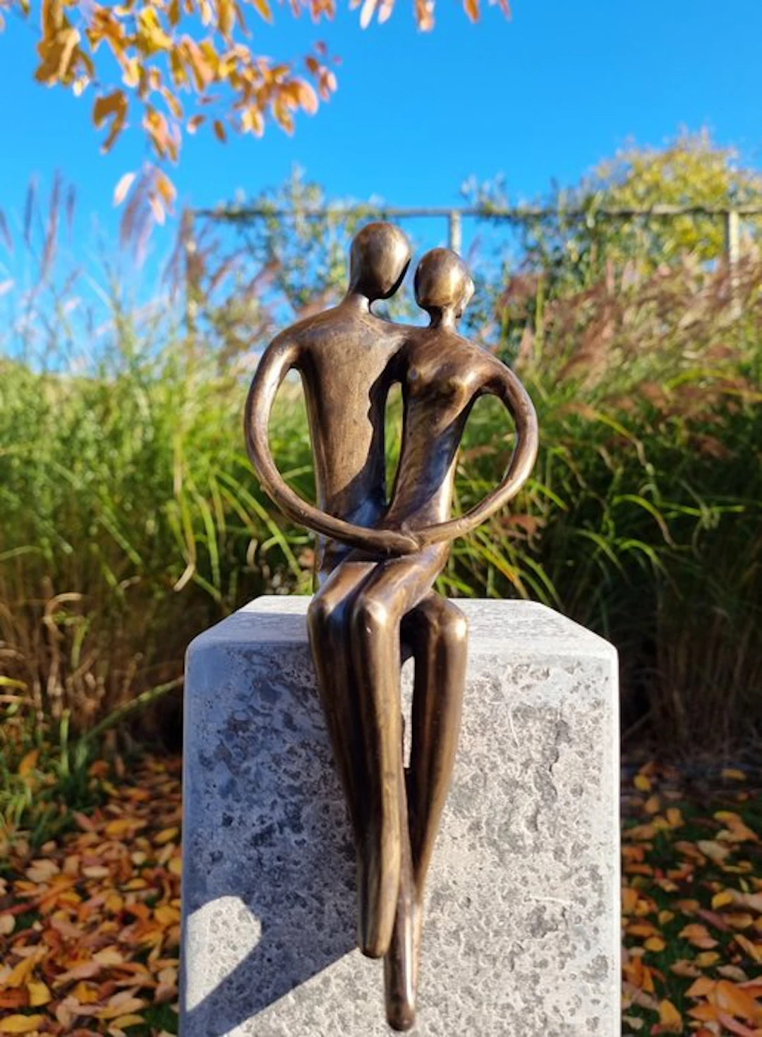 Figurine - Verliefd koppel - Bronze