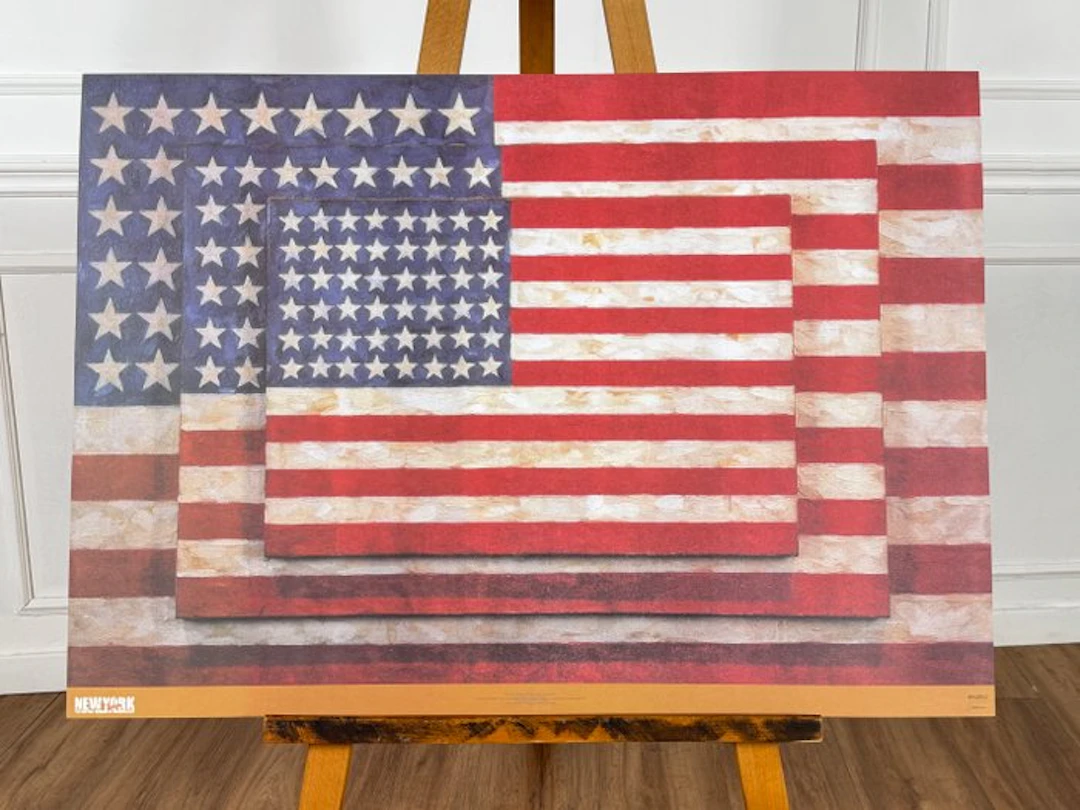 Jasper Johns - Three Flags (Whitney Museum limited ed.)...