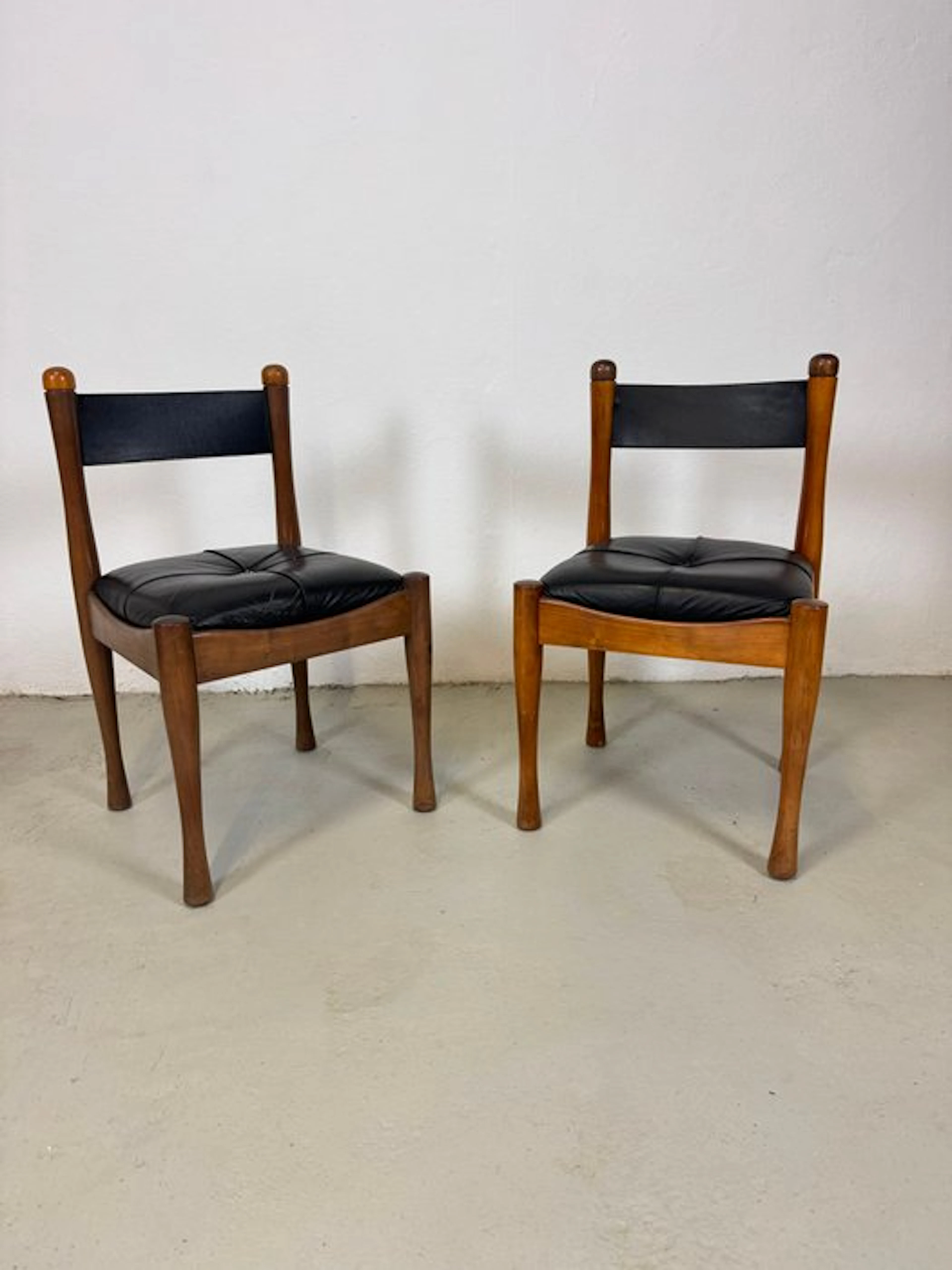 Bernini - Silvio Coppola - Chair (2) - Wood, Leather