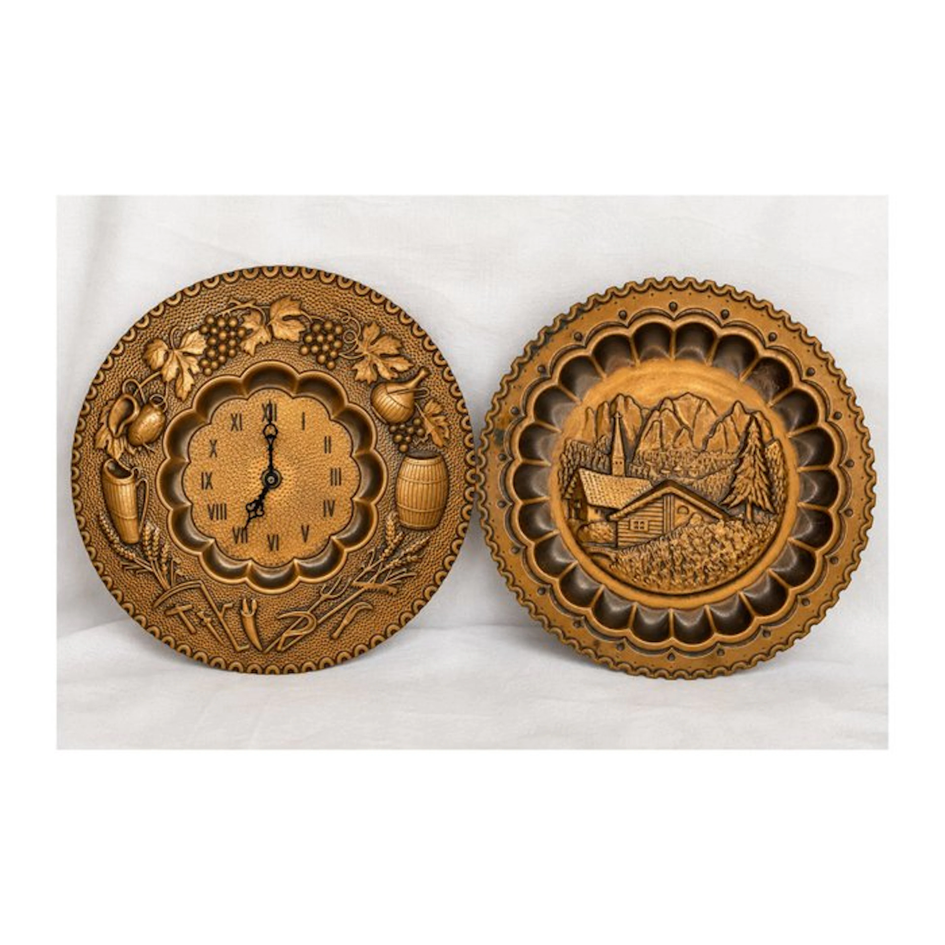 wall (2) - Mid-century modern - Material: brass or copper alloy