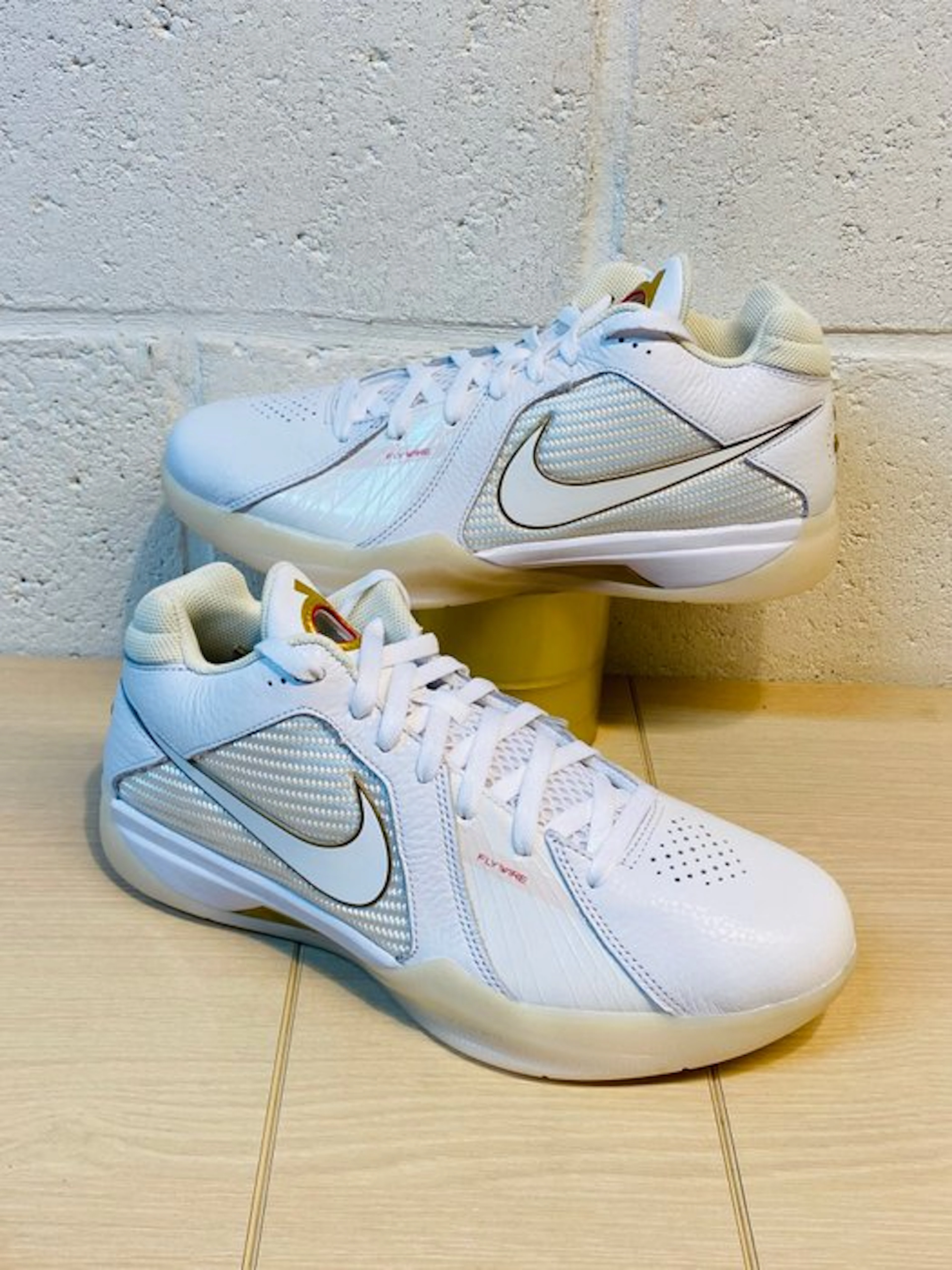 Nike - x Durant K3 White Gold Bball P44 - Sneakers - Size: EU 44 -