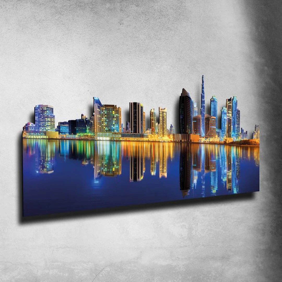Wall decoration - Skyline sculpture - Dubai 02