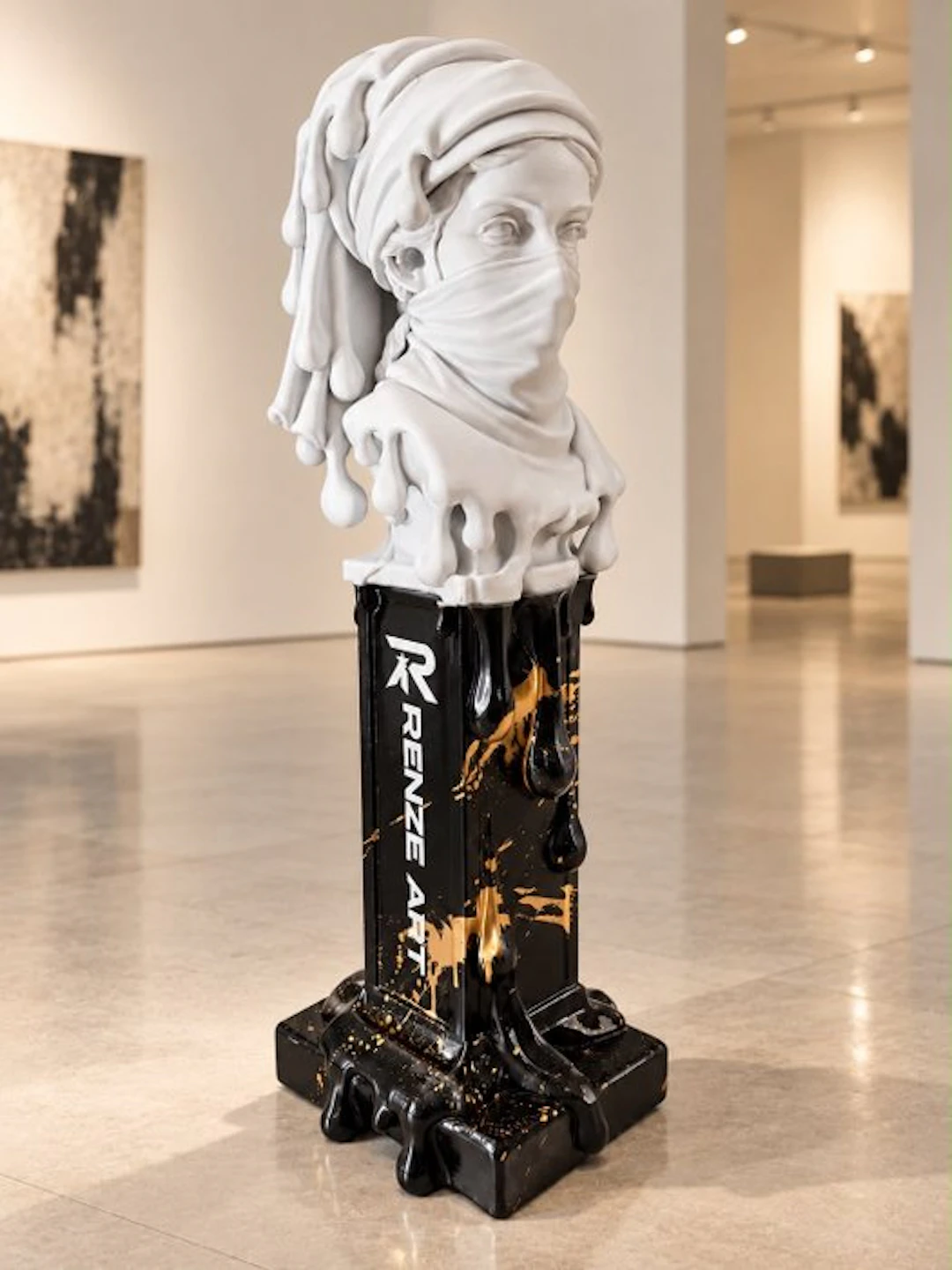 Renze Art - Sculpture, MELTING SILENCE XL - 60 cm - Plastic - 2026