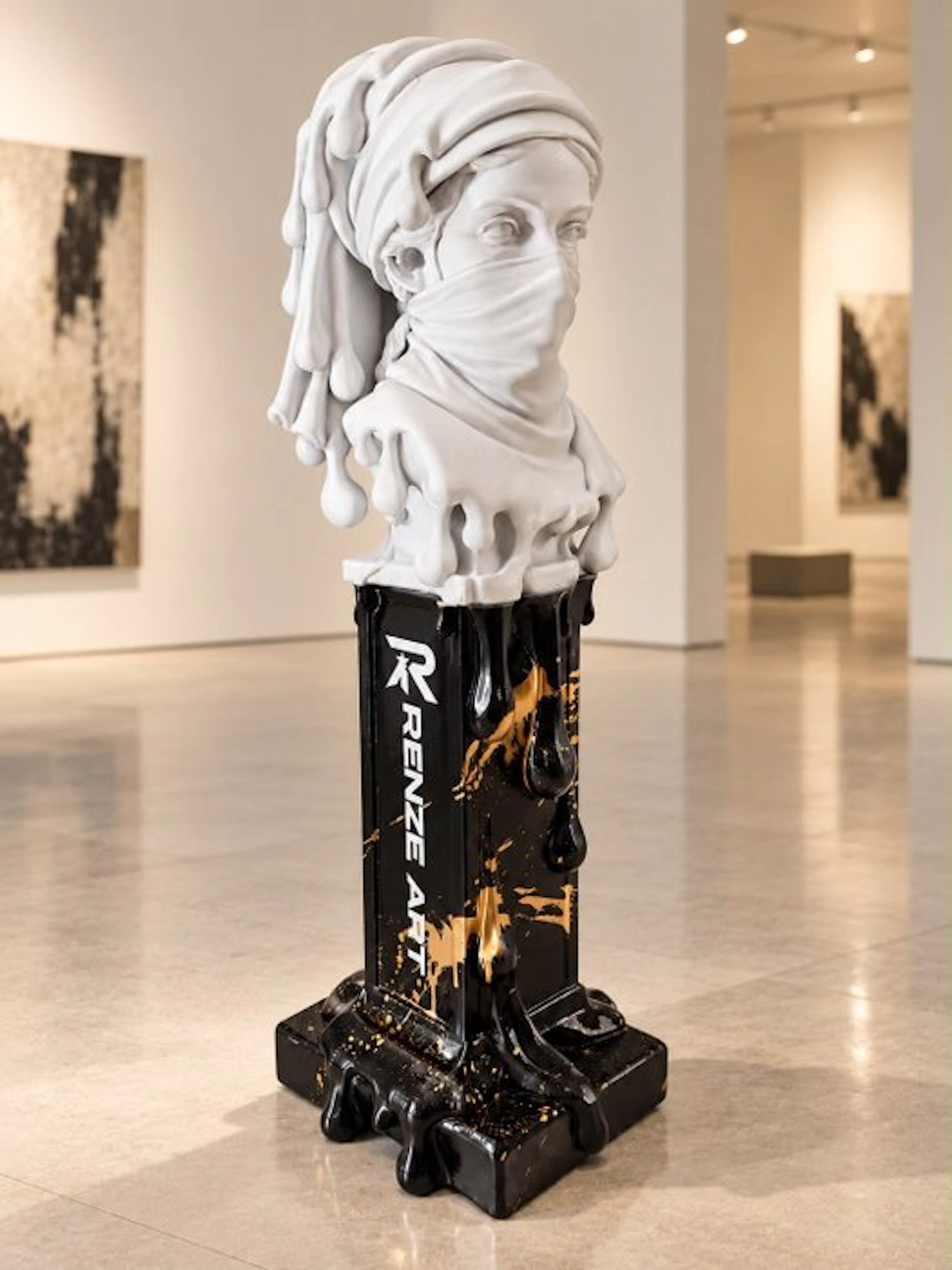 Renze Art - Sculpture, MELTING SILENCE XL - 60 cm - Plastic - 2026