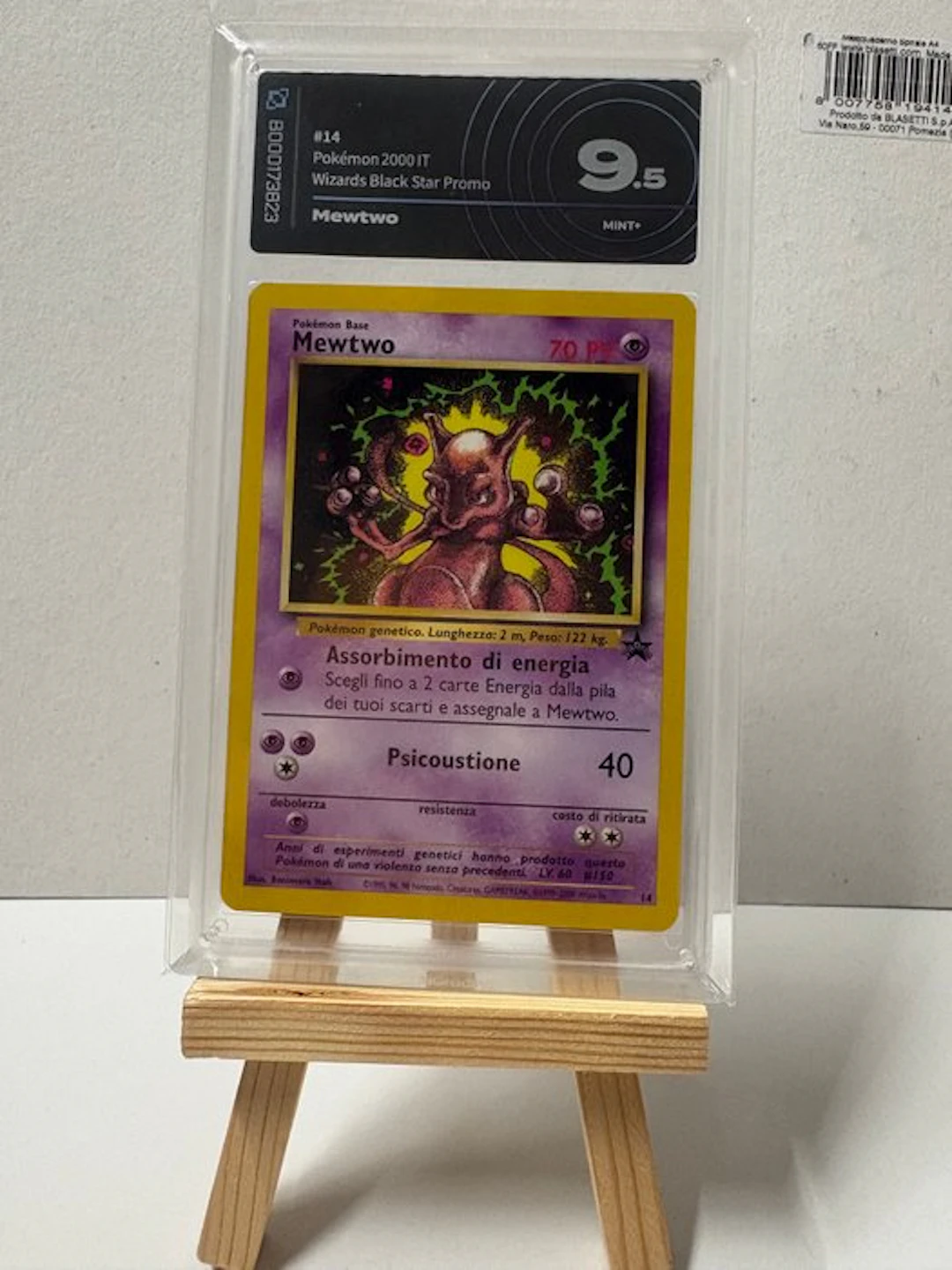 Pokémon - 1 Graded card - Pokémon - Mewtwo #14 Promo card - AI grading 9.5